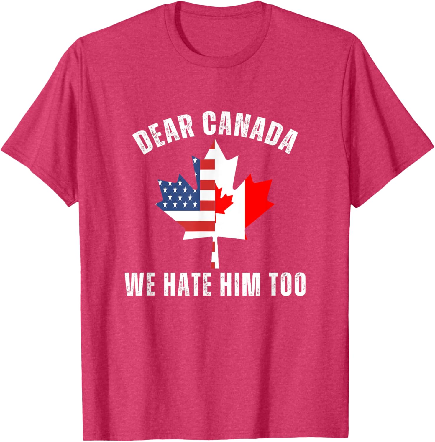 Dear Canada We Hate Him Too Anti Trump Canadian Protest T-Shirt