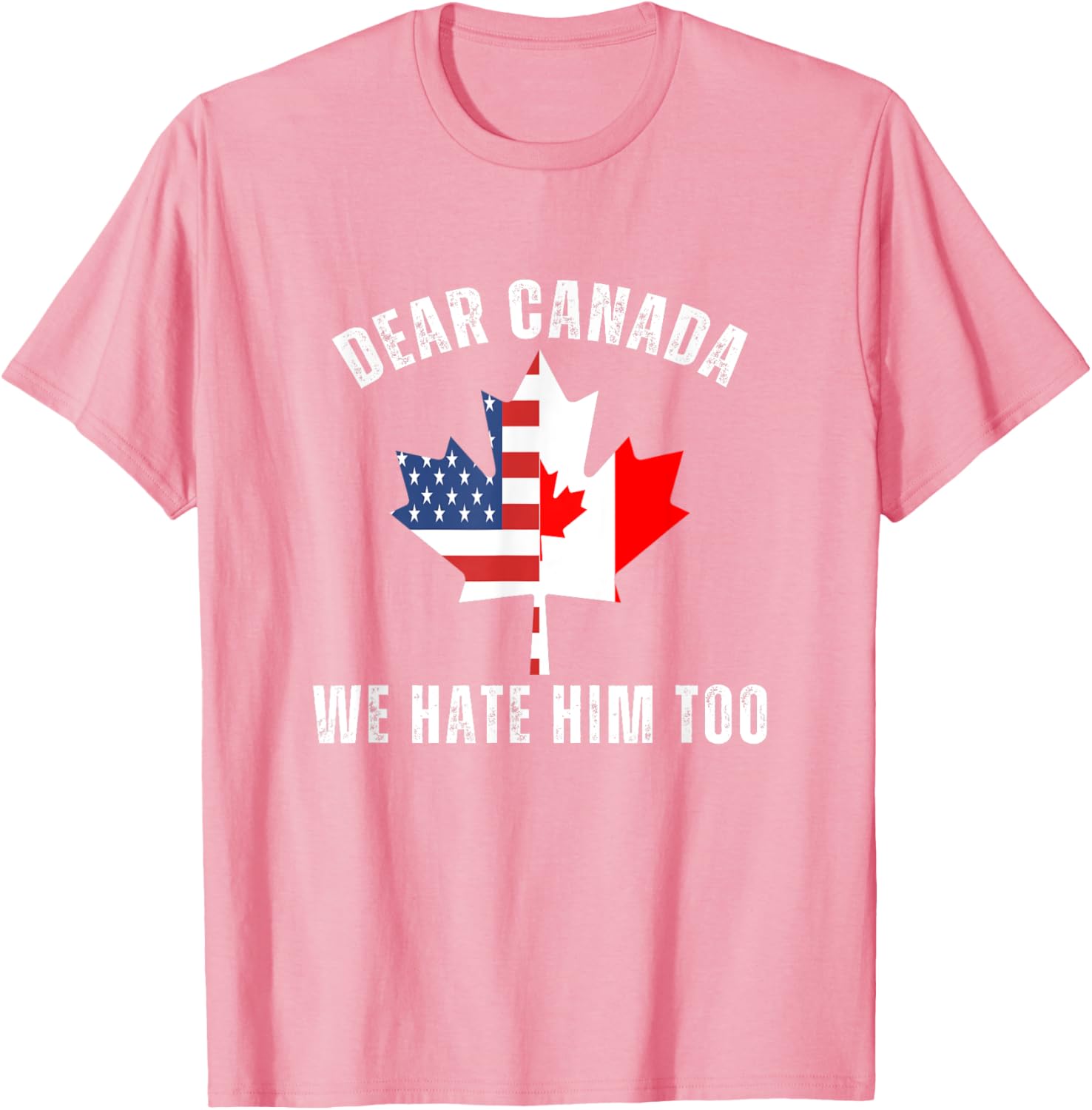 Dear Canada We Hate Him Too Anti Trump Canadian Protest T-Shirt