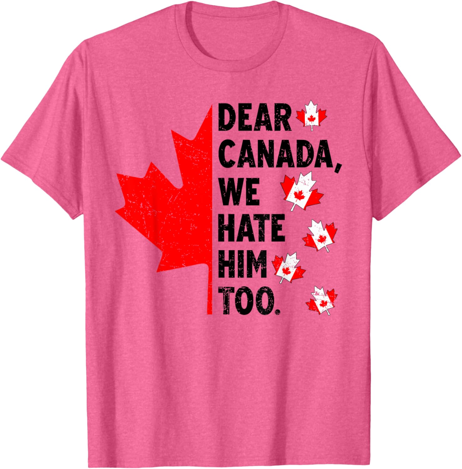 Dear Canada We Hate Him Too Anti Trump Political Protest T-Shirt