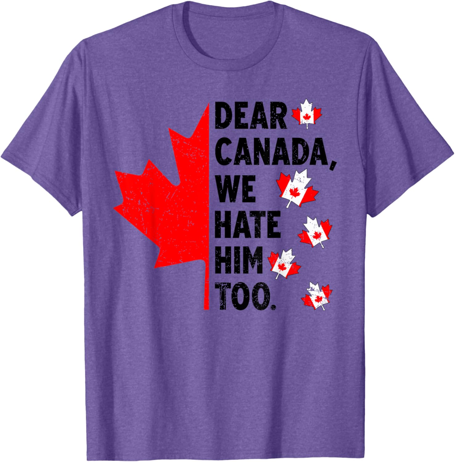 Dear Canada We Hate Him Too Anti Trump Political Protest T-Shirt