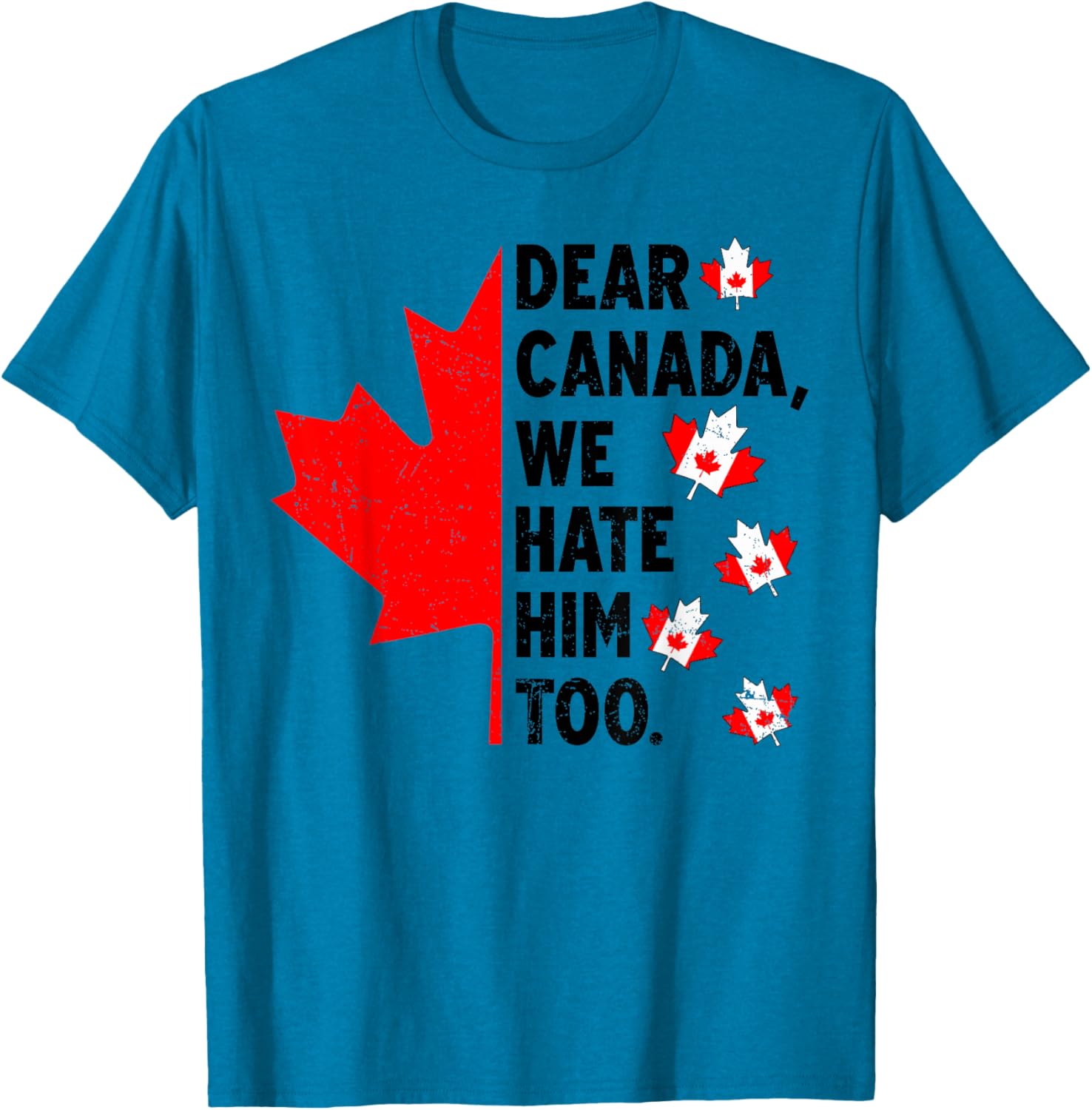 Dear Canada We Hate Him Too Anti Trump Political Protest T-Shirt