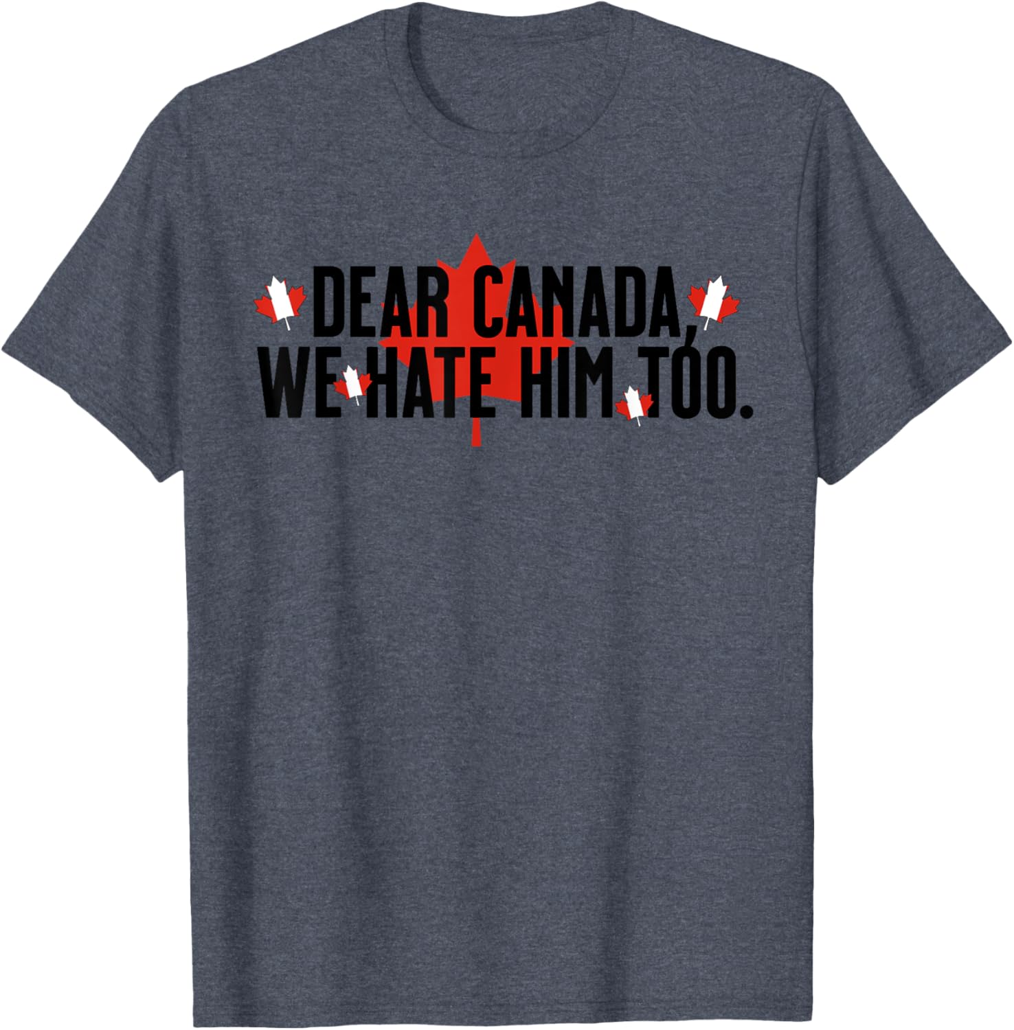 Dear Canada We Hate Him Too Anti Trump Political Protest T-Shirt