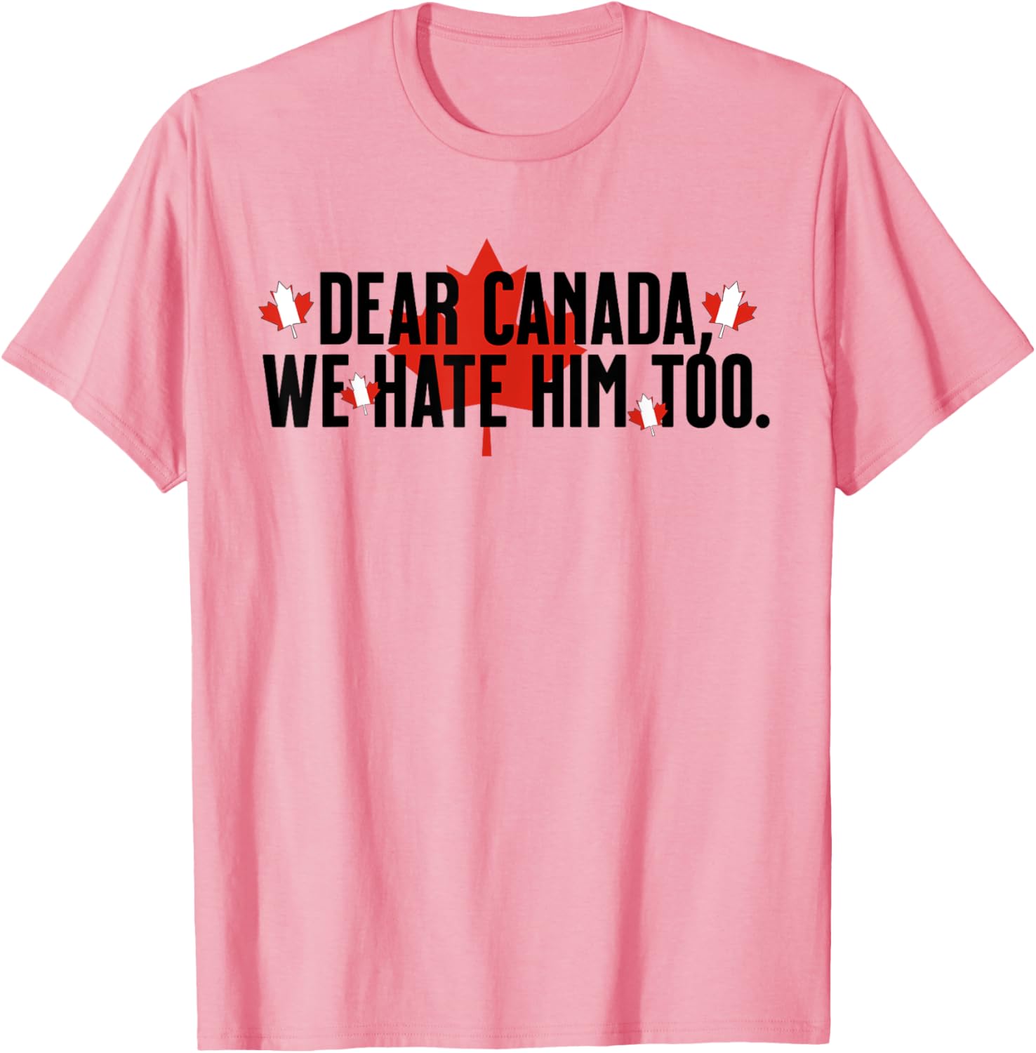 Dear Canada We Hate Him Too Anti Trump Political Protest T-Shirt