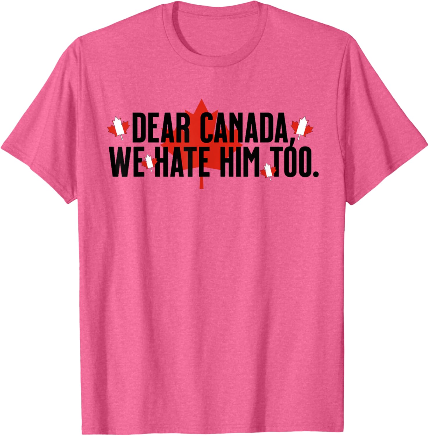Dear Canada We Hate Him Too Anti Trump Political Protest T-Shirt