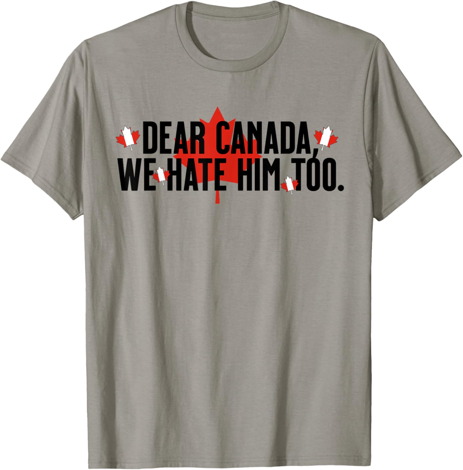 Dear Canada We Hate Him Too Anti Trump Political Protest T-Shirt