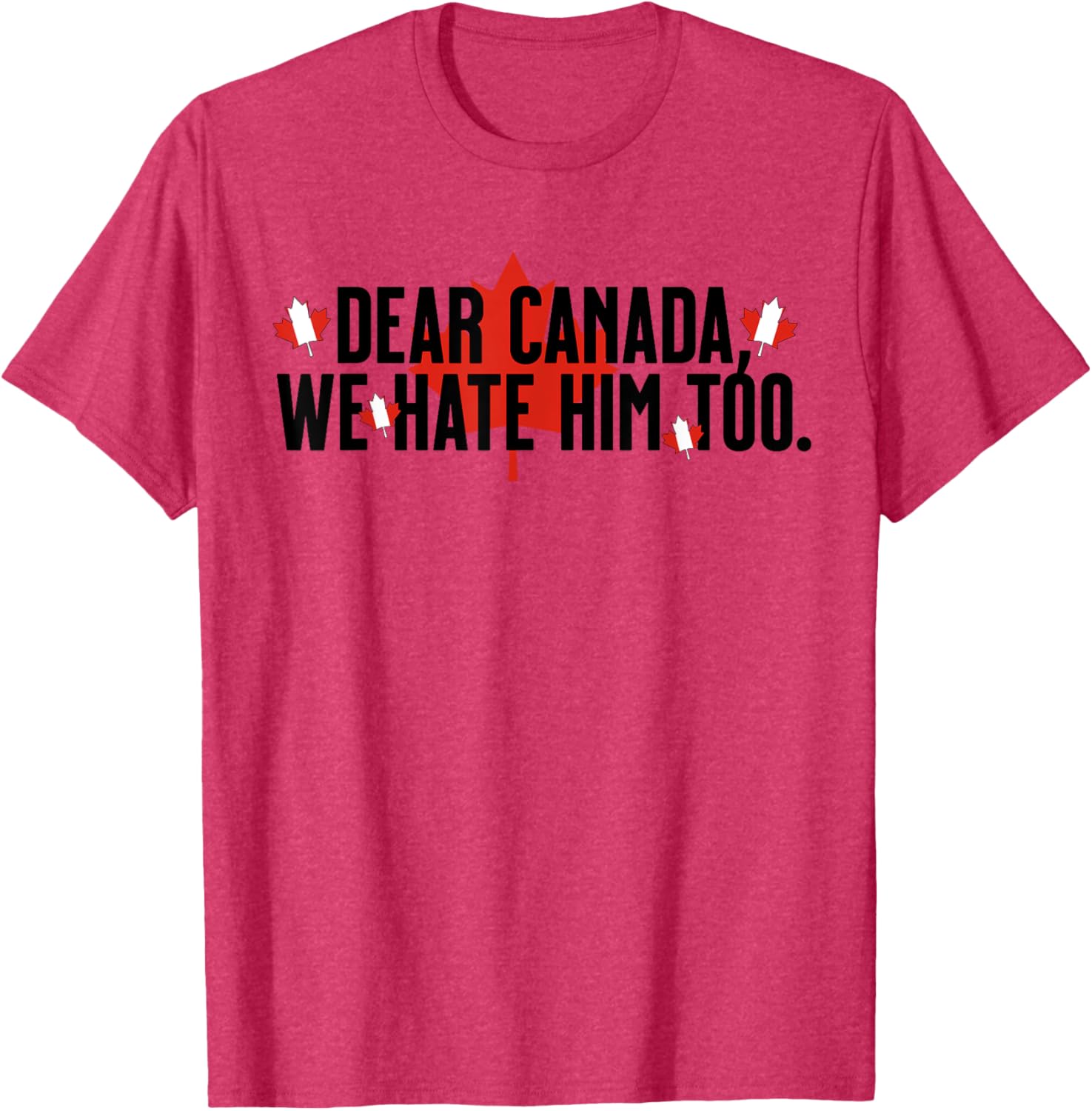 Dear Canada We Hate Him Too Anti Trump Political Protest T-Shirt