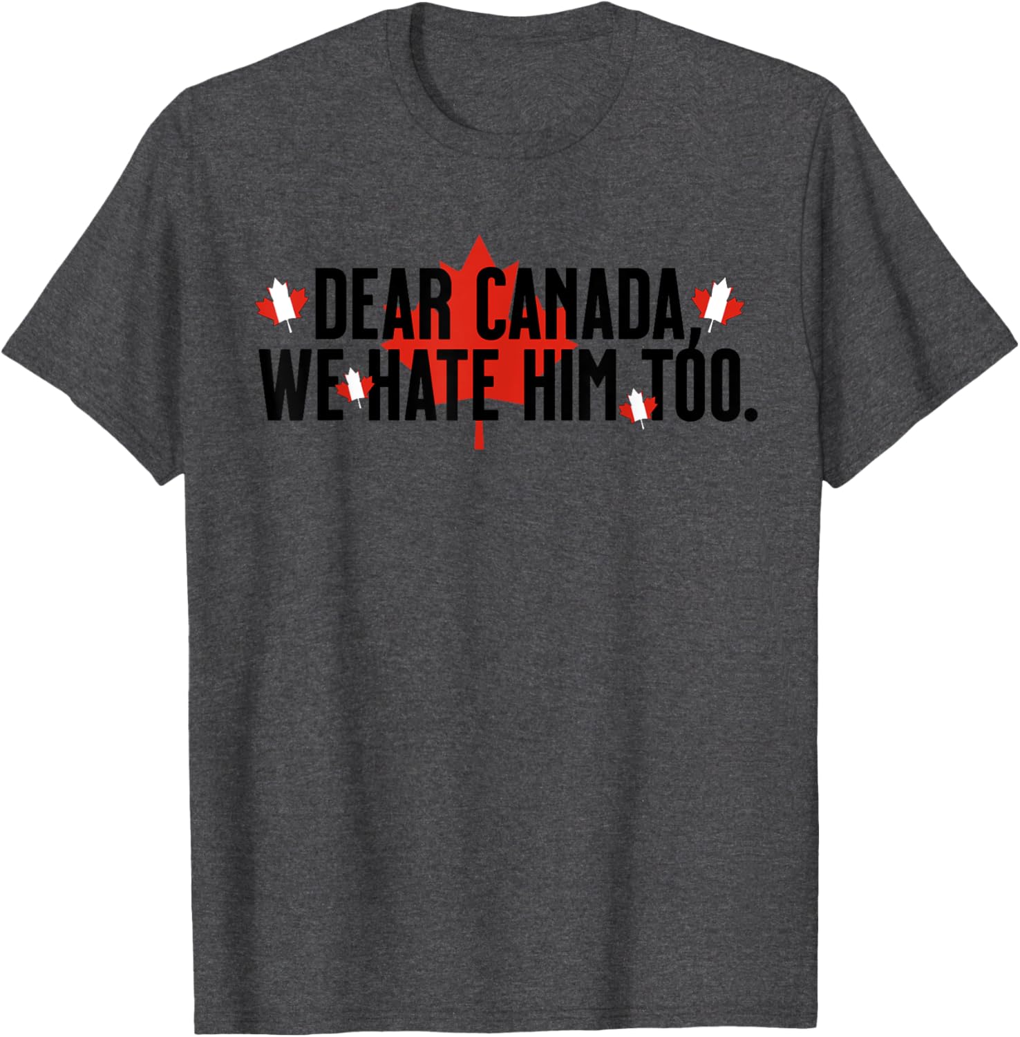 Dear Canada We Hate Him Too Anti Trump Political Protest T-Shirt