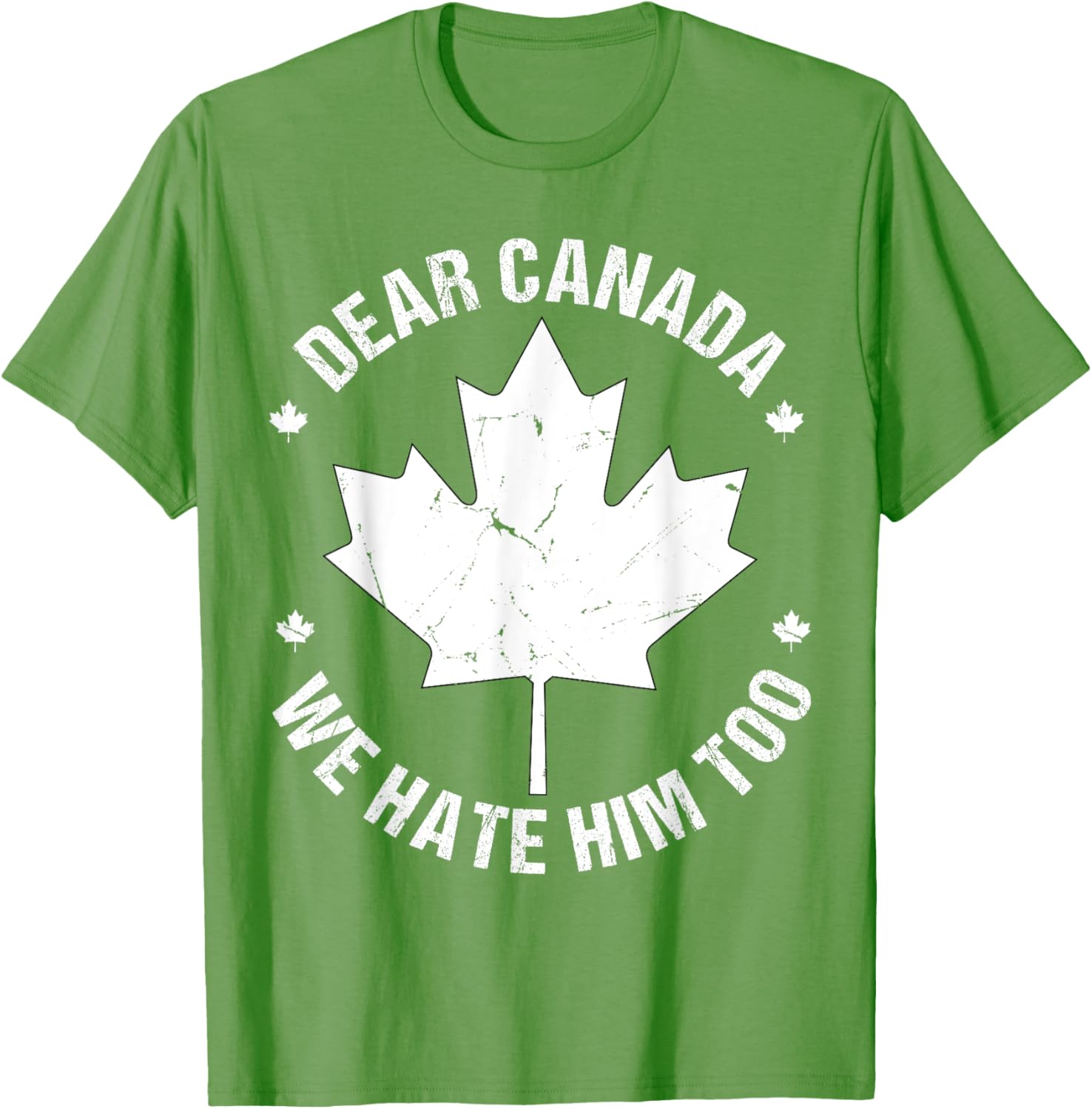 Dear Canada We Hate Him Too Bold Statement T-Shirt