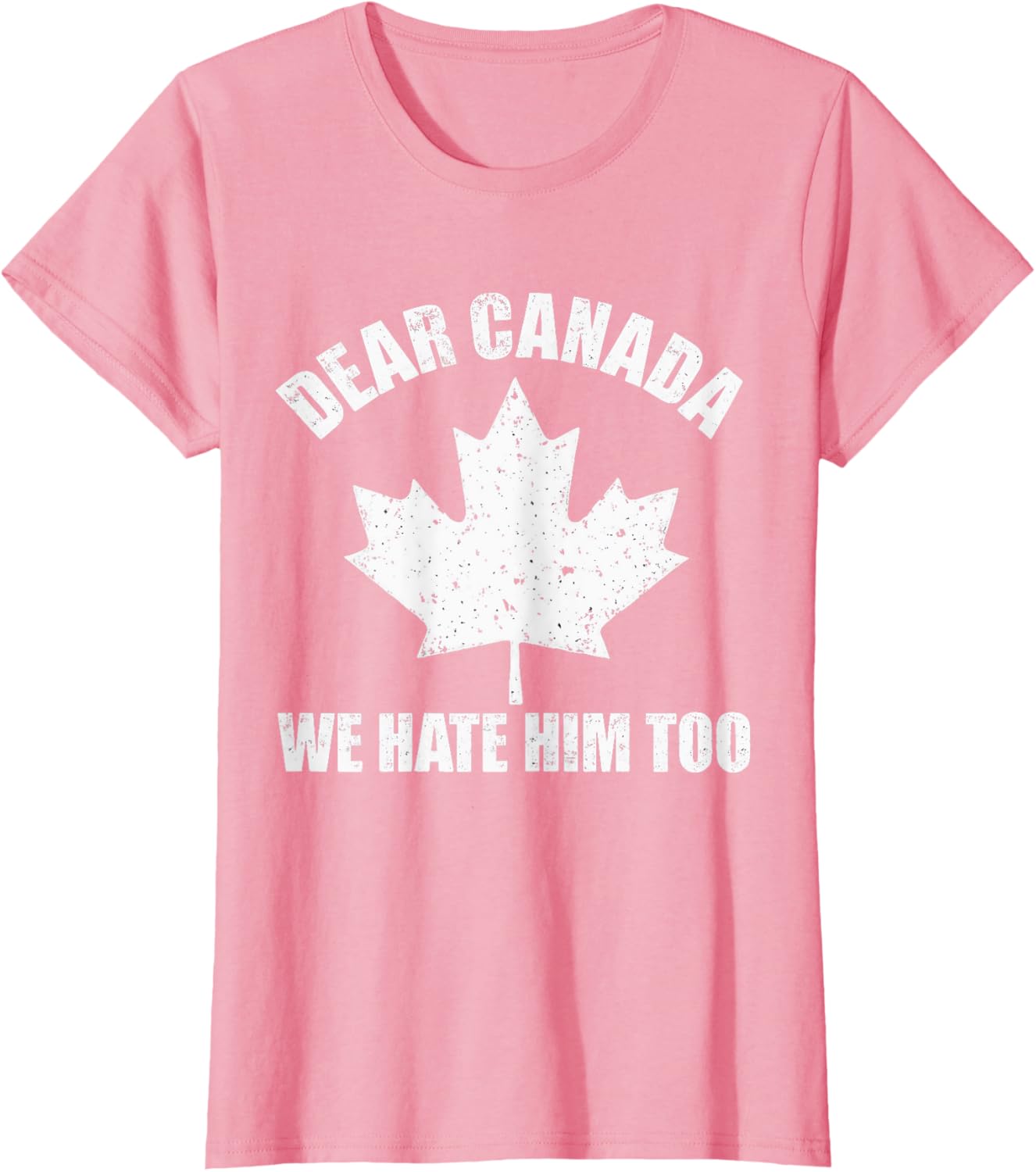 Dear Canada We Hate Him Too Funny Political Protest Tee T-Shirt