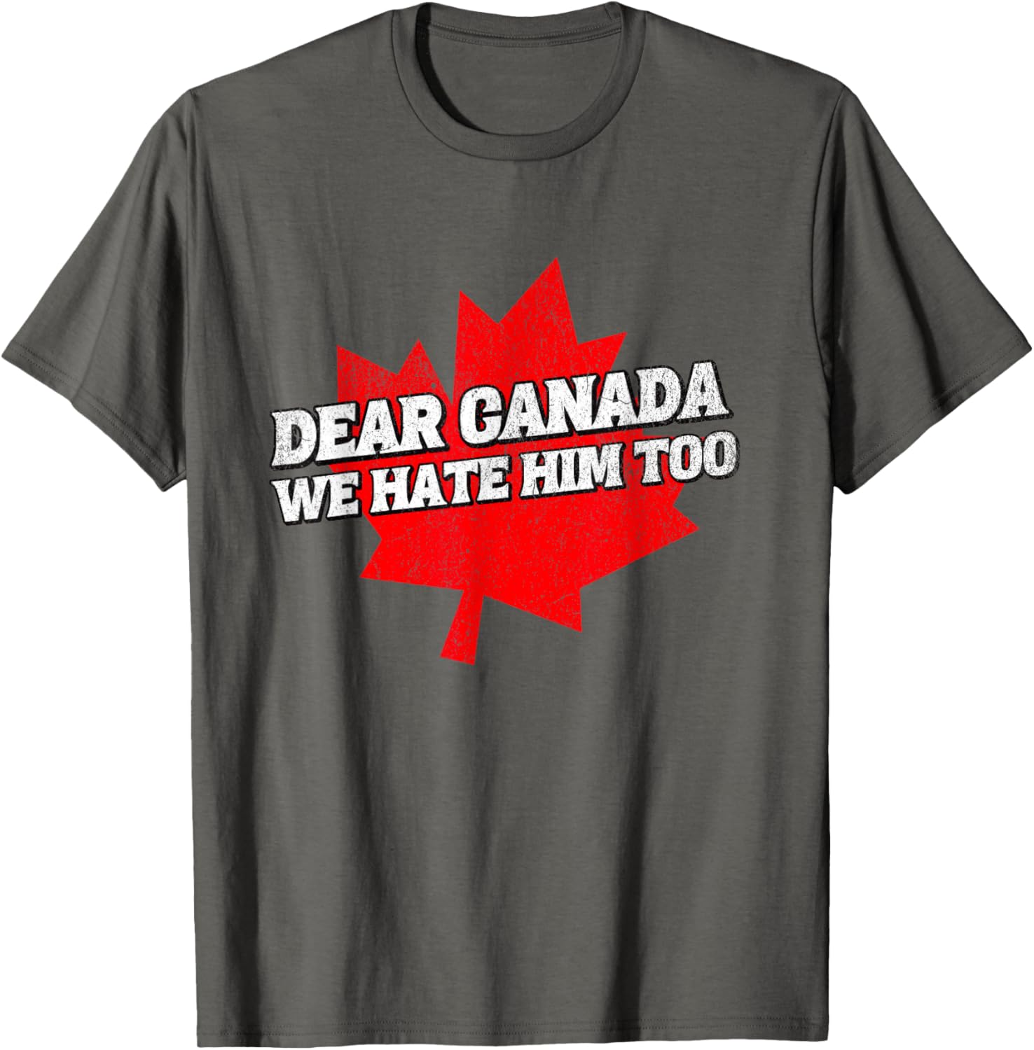 Dear Canada We Hate Him Too Political Protest America T-Shirt