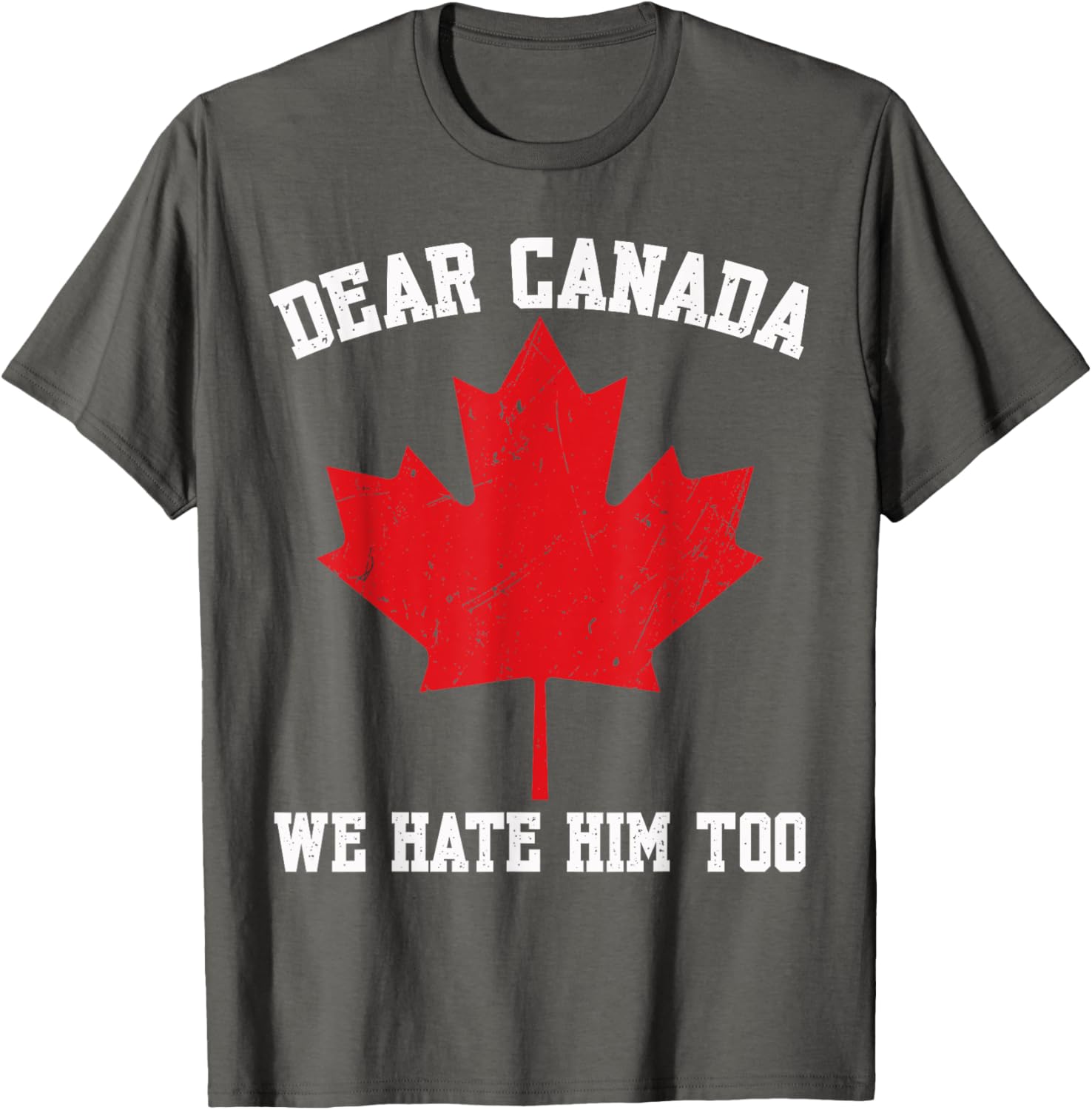 Dear Canada We Hate Him Too Political Protest For Men Women T-Shirt