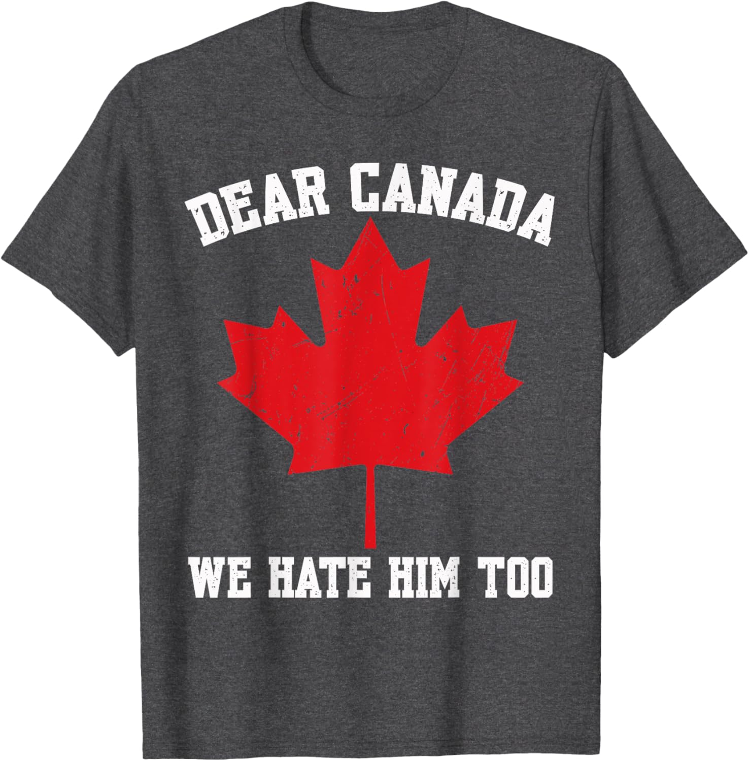 Dear Canada We Hate Him Too Political Protest For Men Women T-Shirt