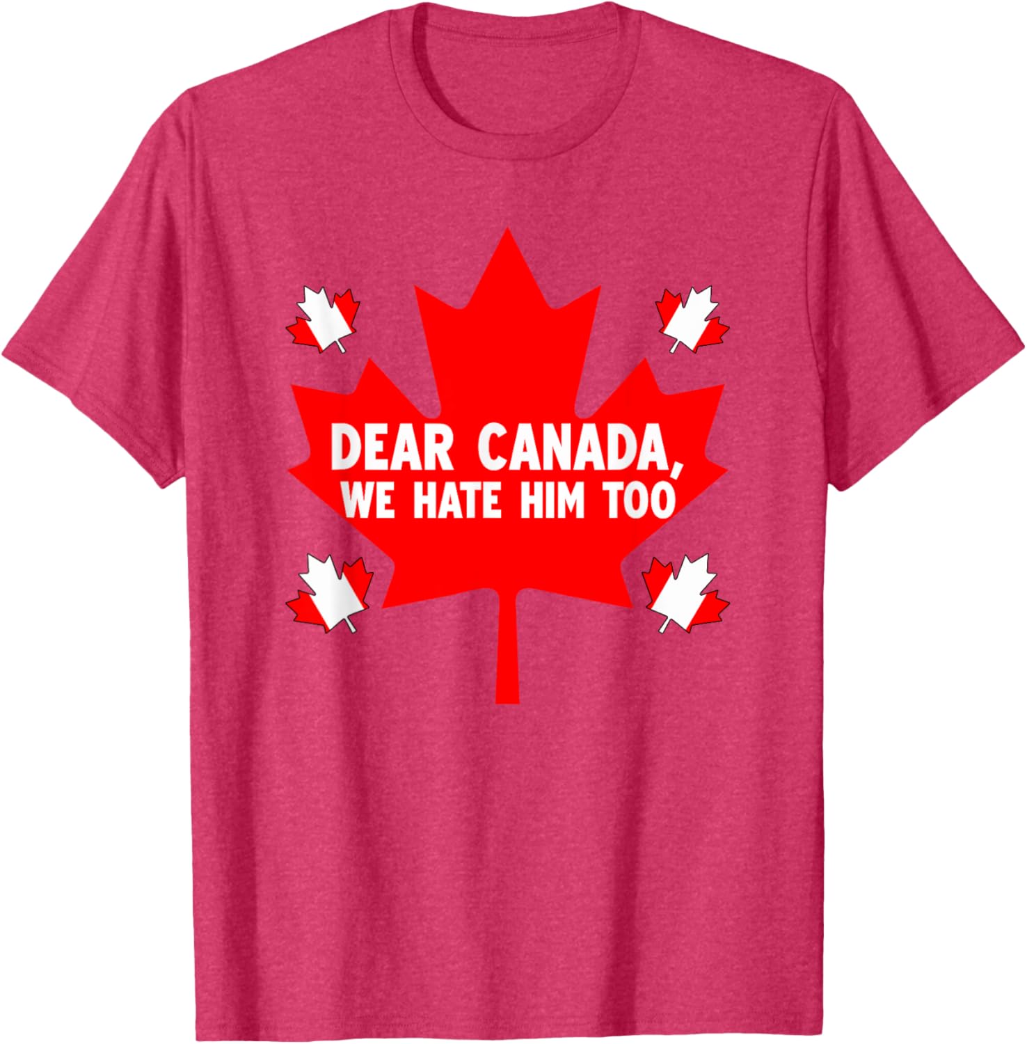 Dear Canada We Hate Him Too Political Protest T-Shirt