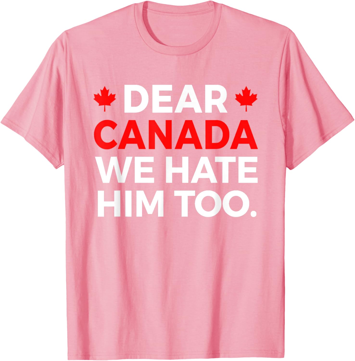 Dear Canada We Hate Him Too Political Protest T-Shirt