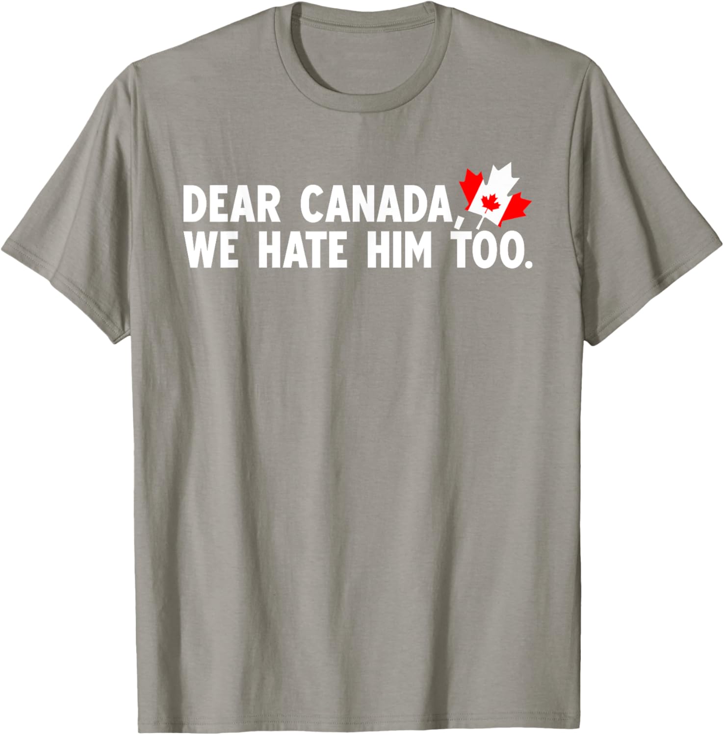 Dear Canada We Hate Him Too Political Protest T-Shirt