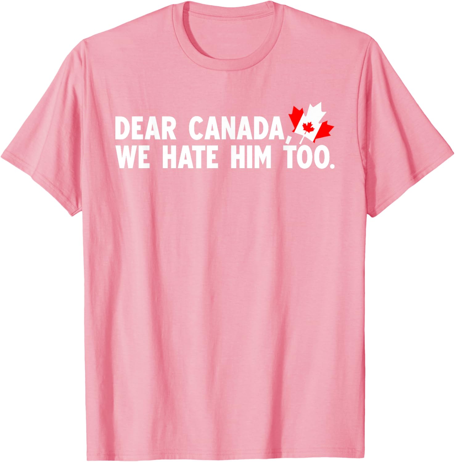 Dear Canada We Hate Him Too Political Protest T-Shirt