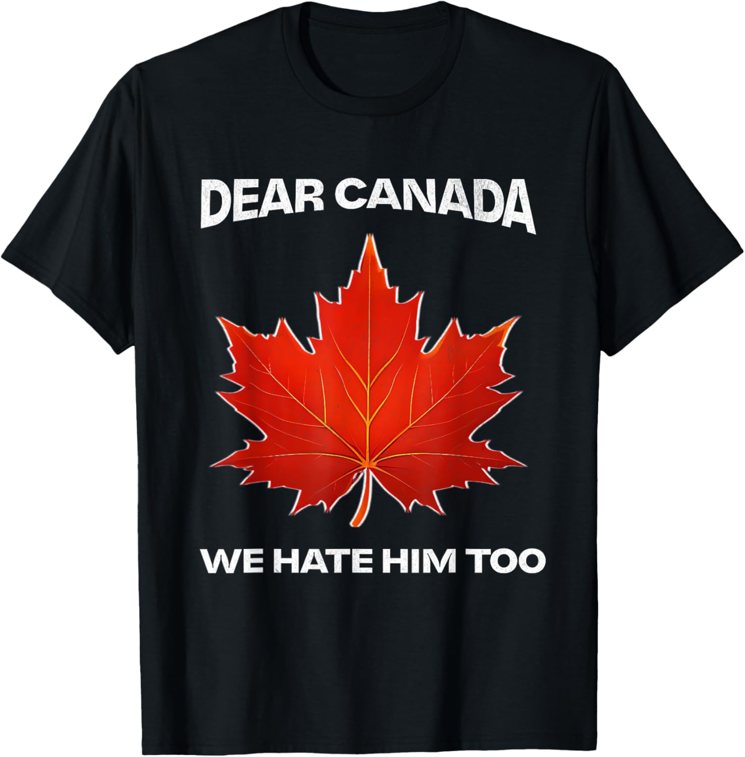 Dear Canada We Hate Him Too Political Protest T-Shirt
