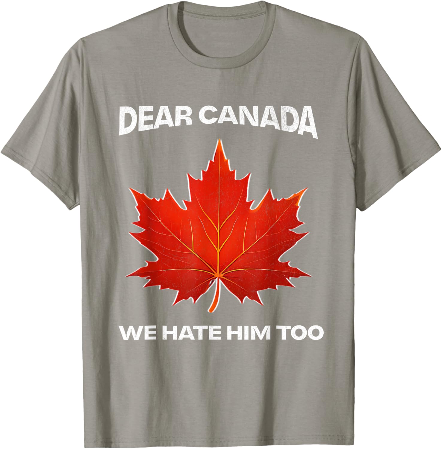 Dear Canada We Hate Him Too Political Protest T-Shirt