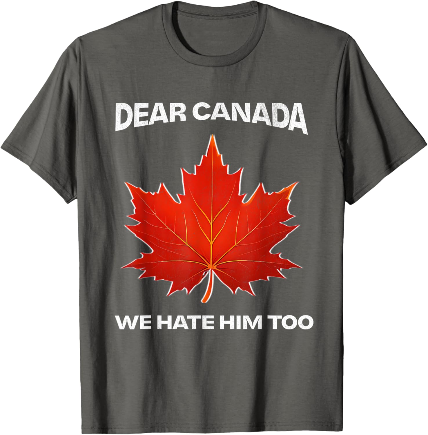 Dear Canada We Hate Him Too Political Protest T-Shirt
