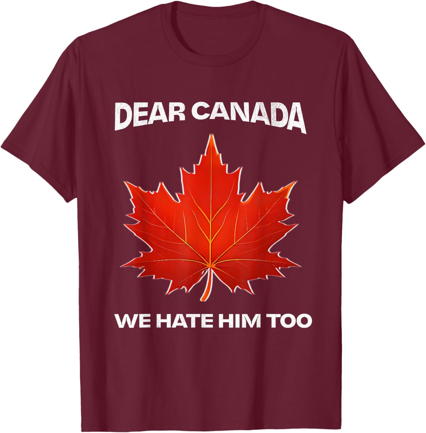 Dear Canada We Hate Him Too Political Protest T-Shirt