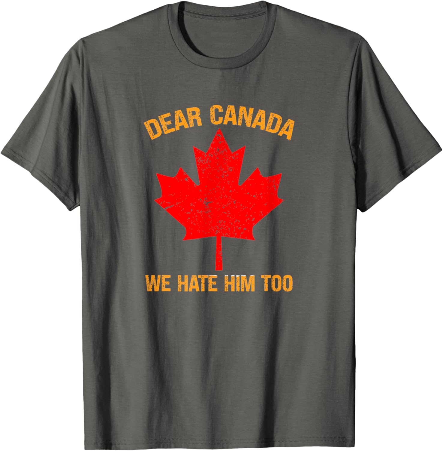 Dear Canada We Hate Him Too Political Protest T-Shirt