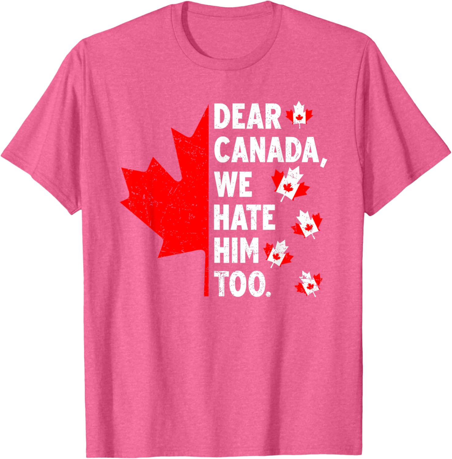 Dear Canada We Hate Him Too Political Protest T-Shirt
