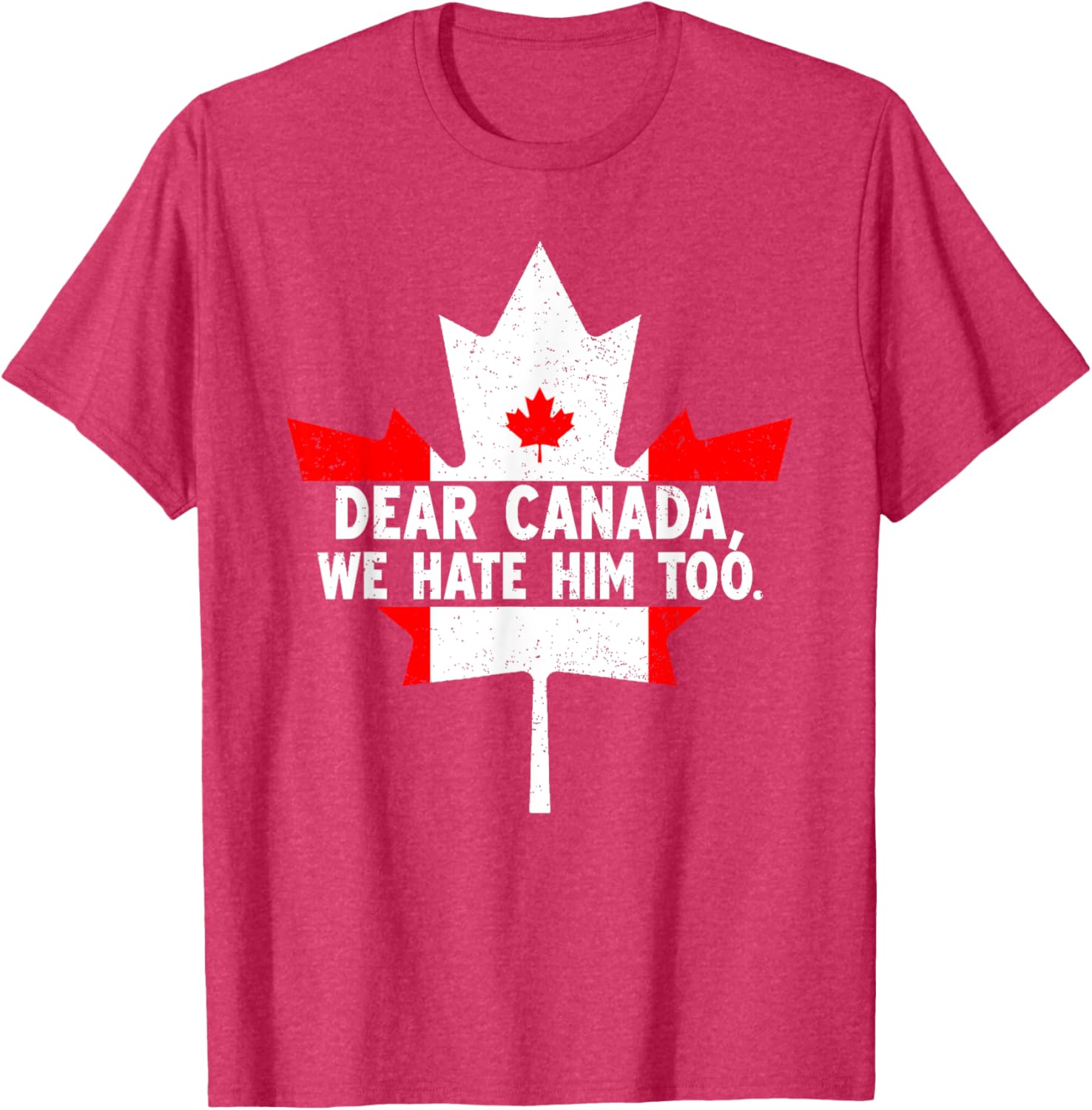 Dear Canada We Hate Him Too Political Protest T-Shirt