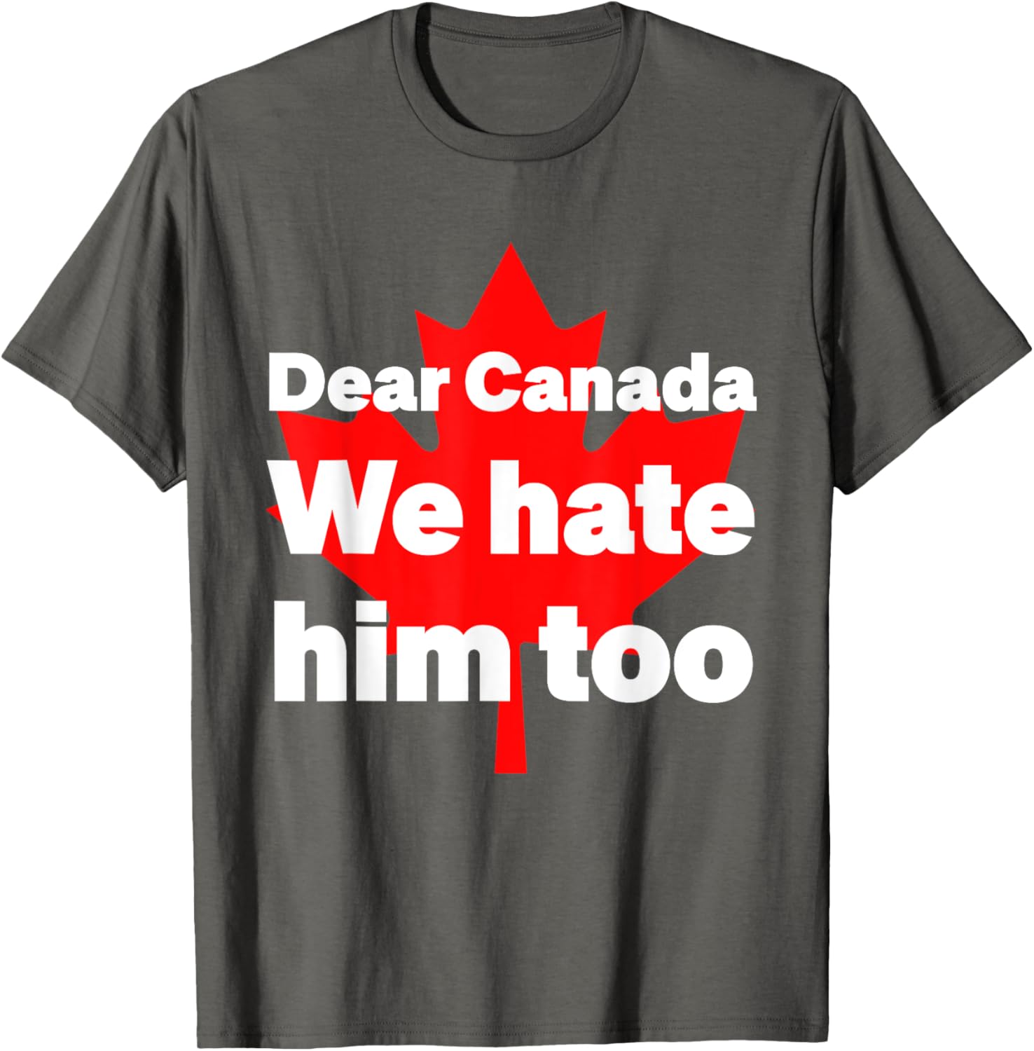 Dear Canada We Hate Him Too Political Protest T-Shirt