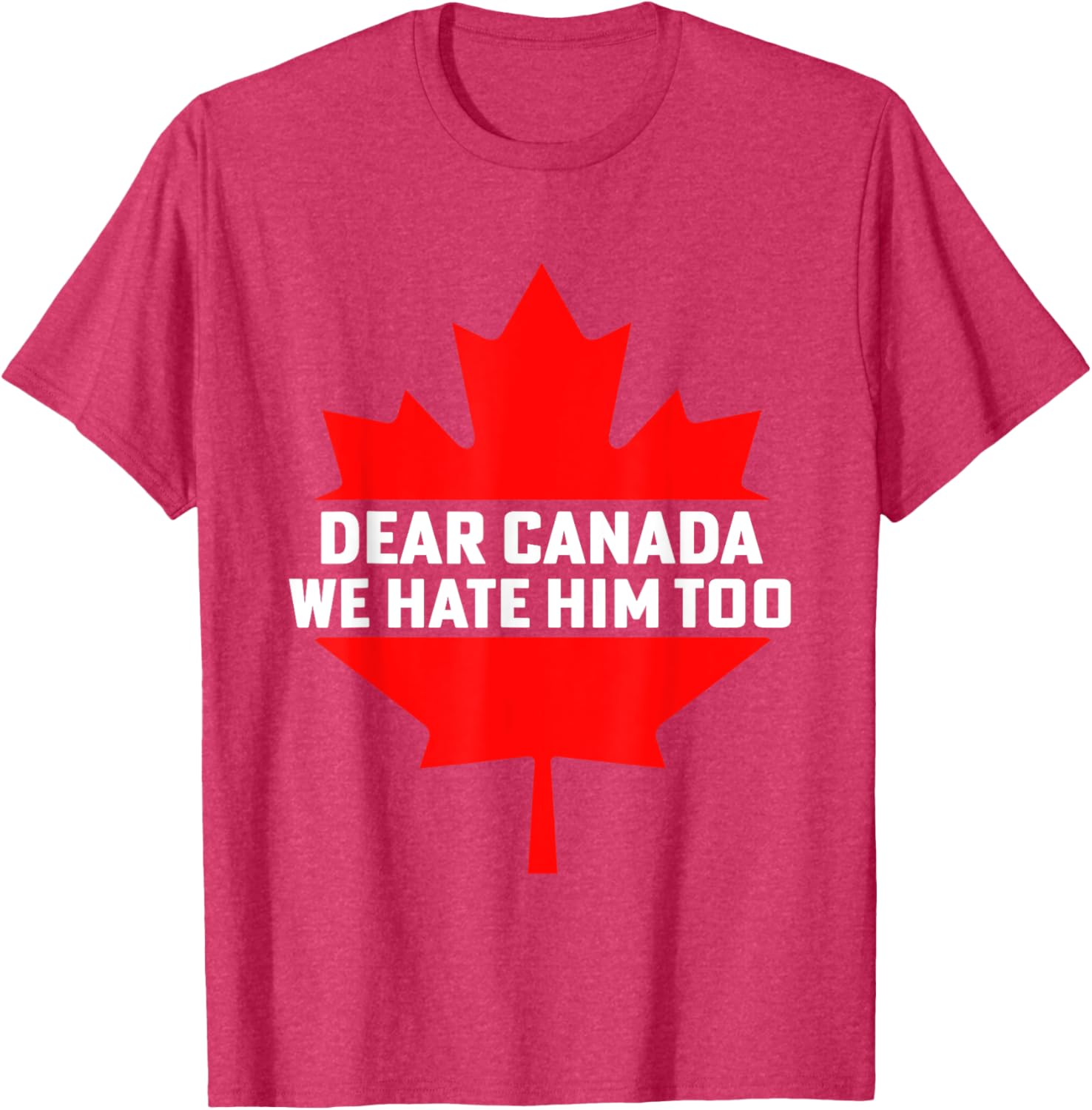 Dear Canada We Hate Him Too Political Protest T-Shirt
