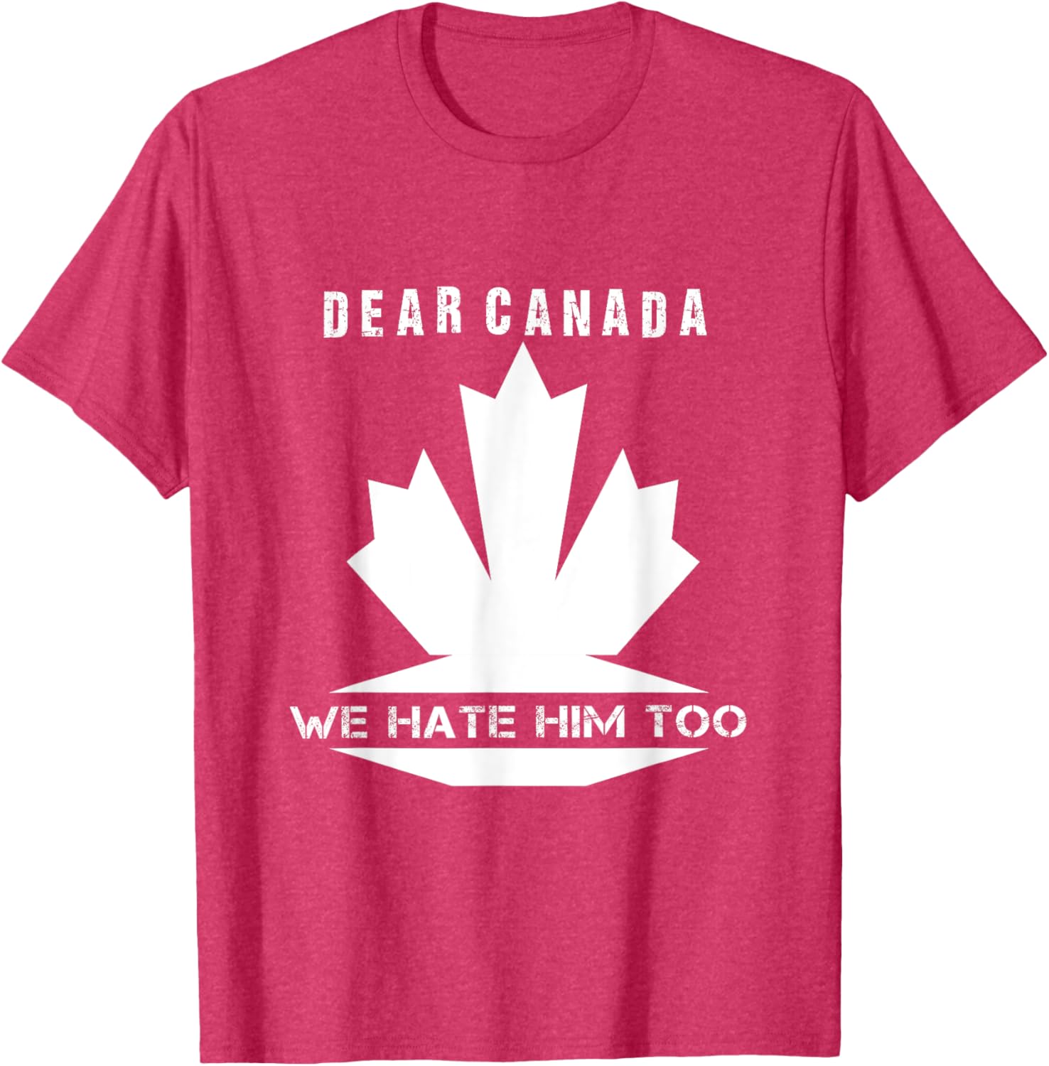 Dear Canada We Hate Him Too Political Protest T-Shirt