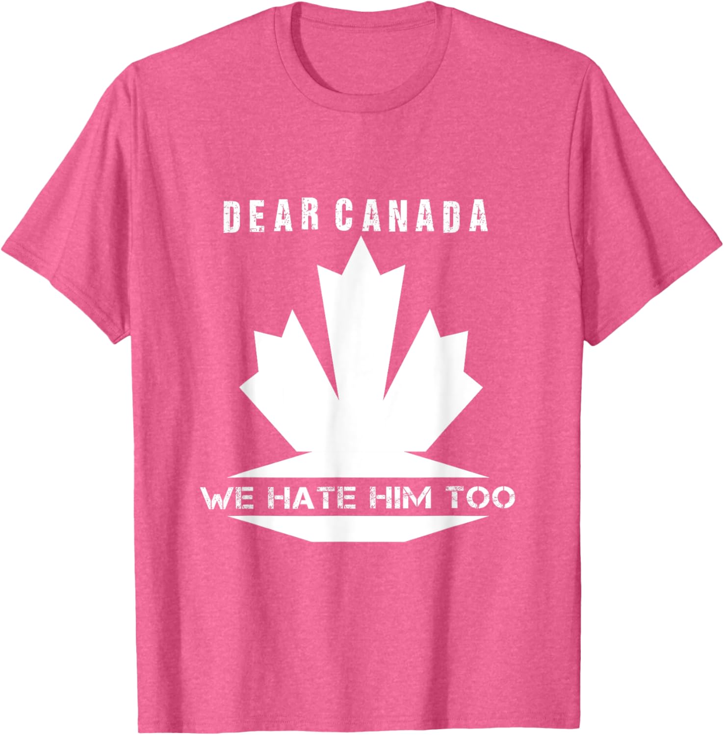 Dear Canada We Hate Him Too Political Protest T-Shirt