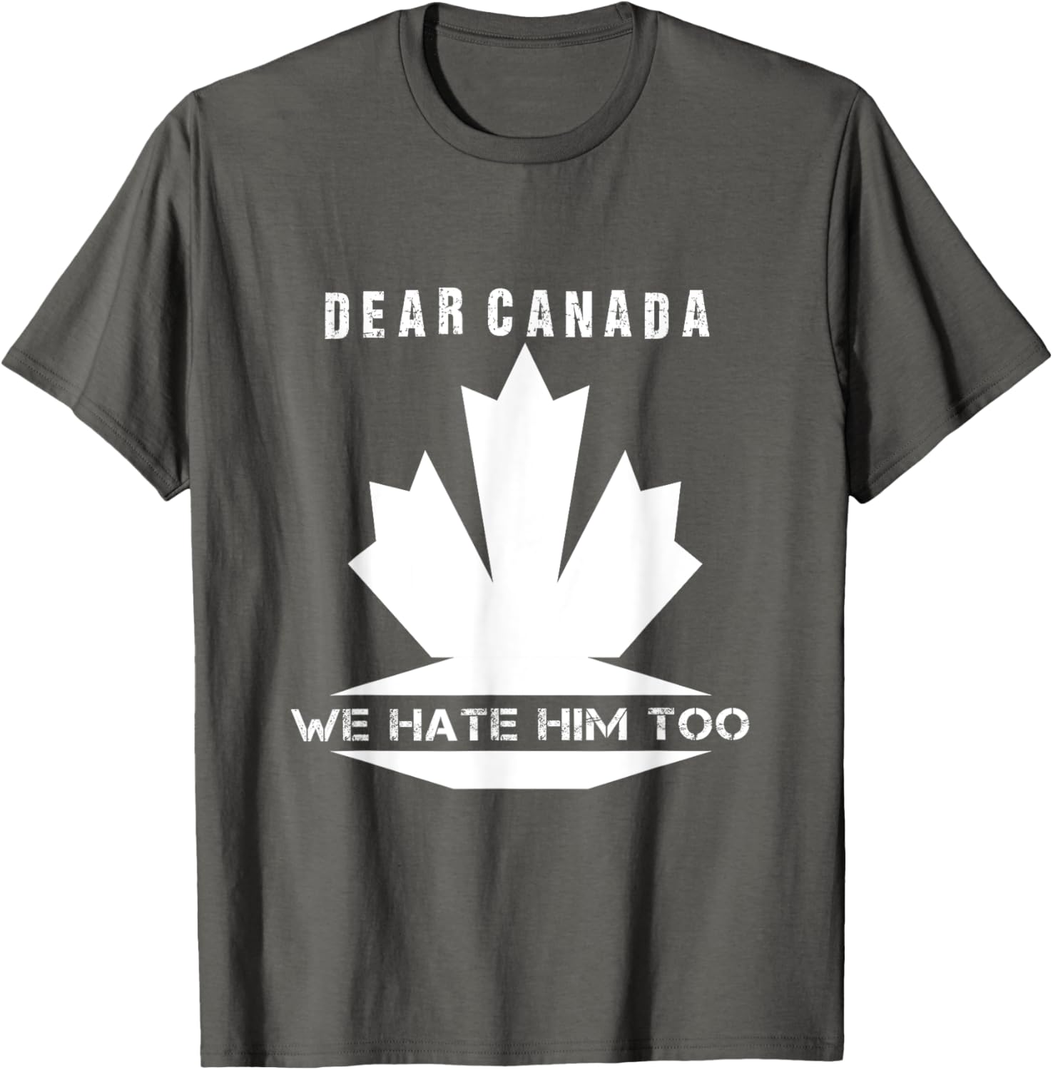Dear Canada We Hate Him Too Political Protest T-Shirt