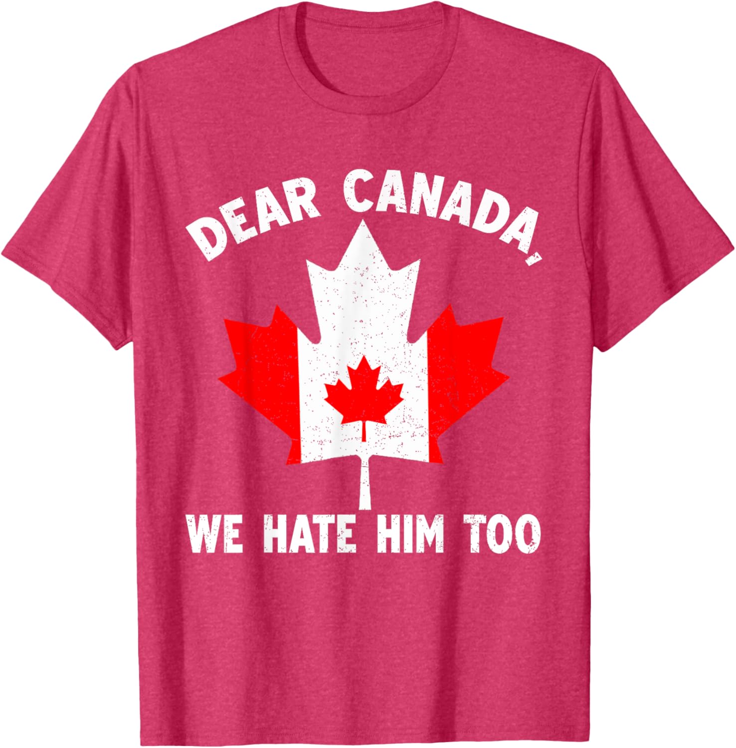 Dear Canada We Hate Him Too Political Protest T-Shirt