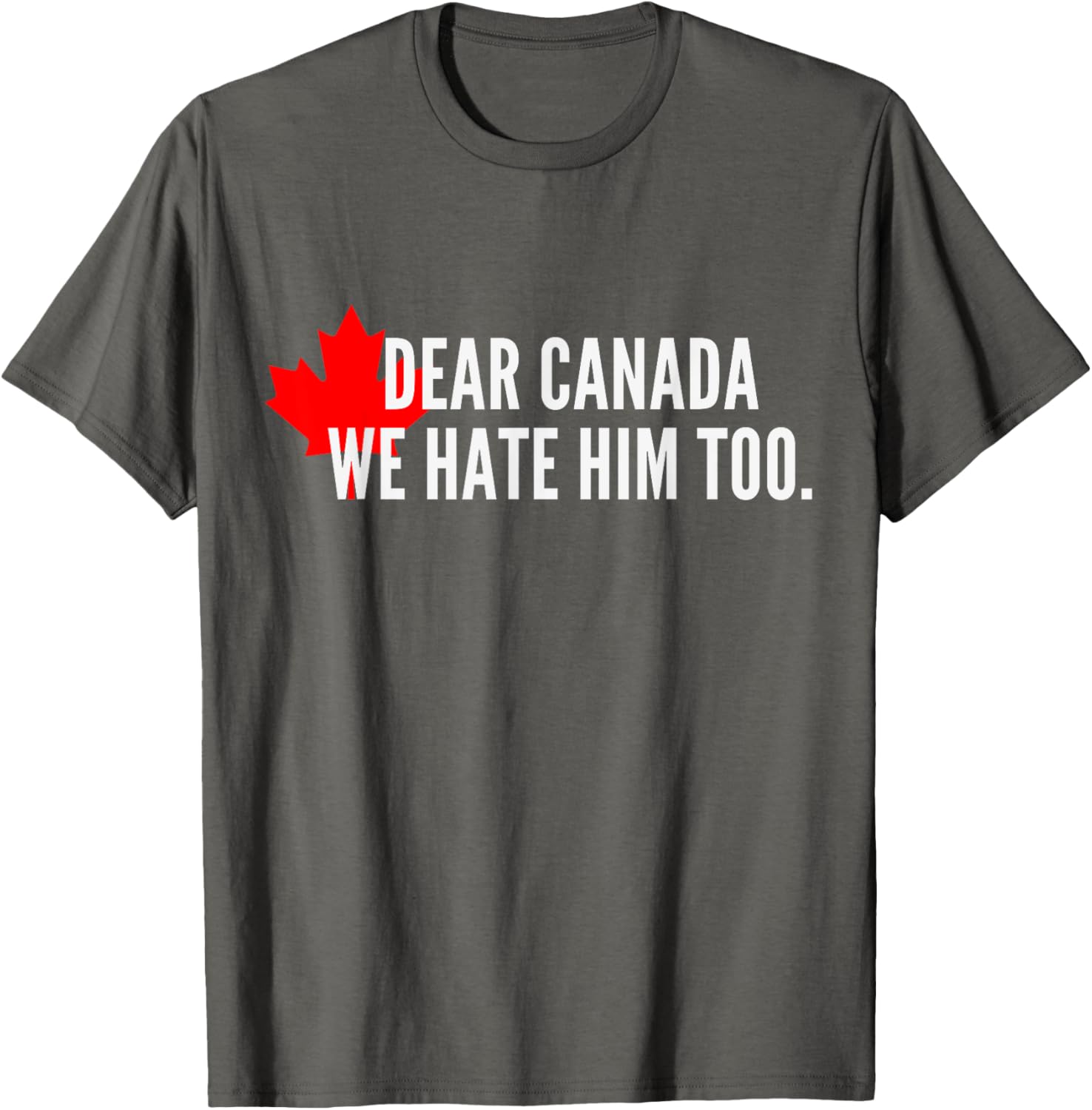 Dear-Canada-We Hate-Him Too-Political-Protest T-Shirt