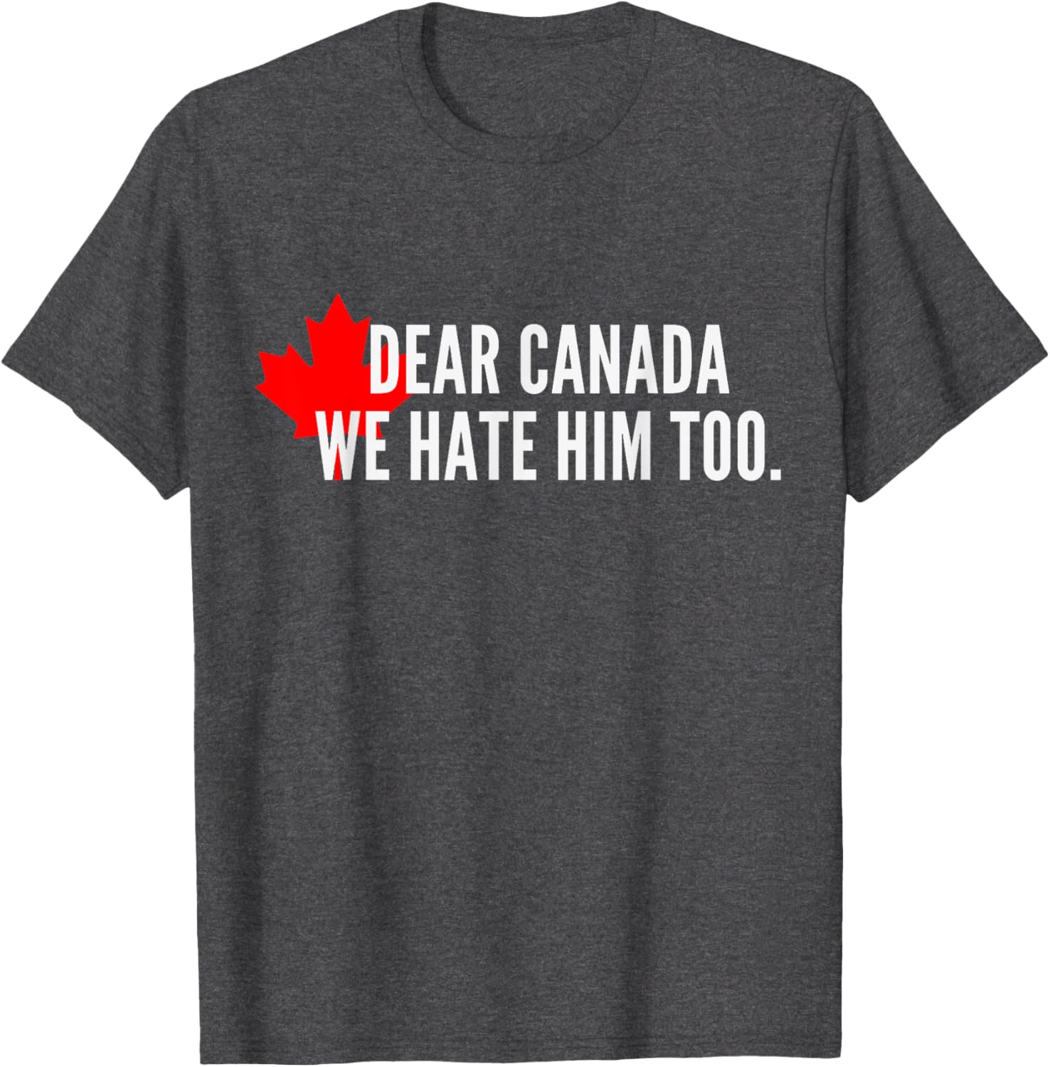 Dear-Canada-We Hate-Him Too-Political-Protest T-Shirt