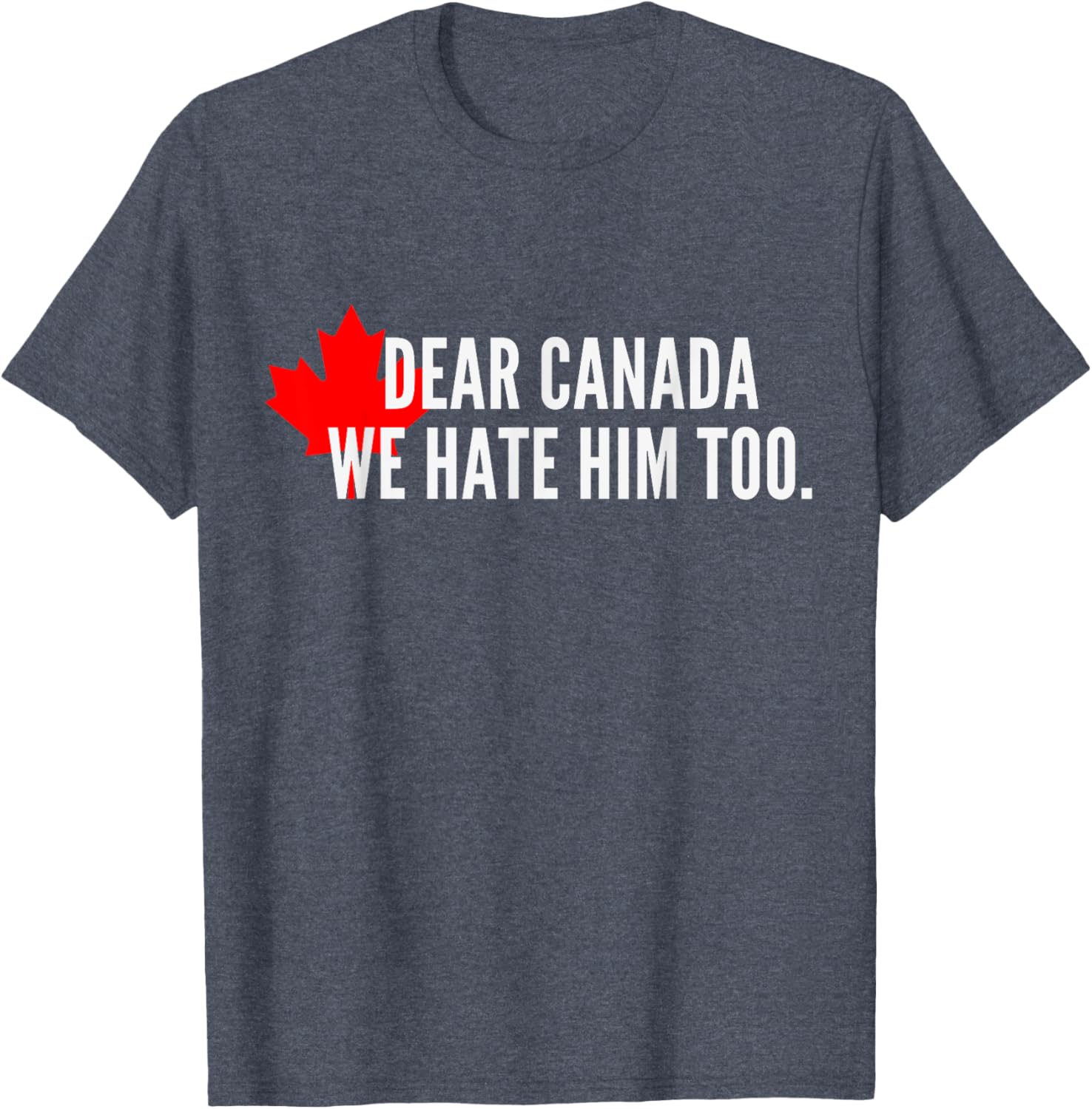 Dear-Canada-We Hate-Him Too-Political-Protest T-Shirt