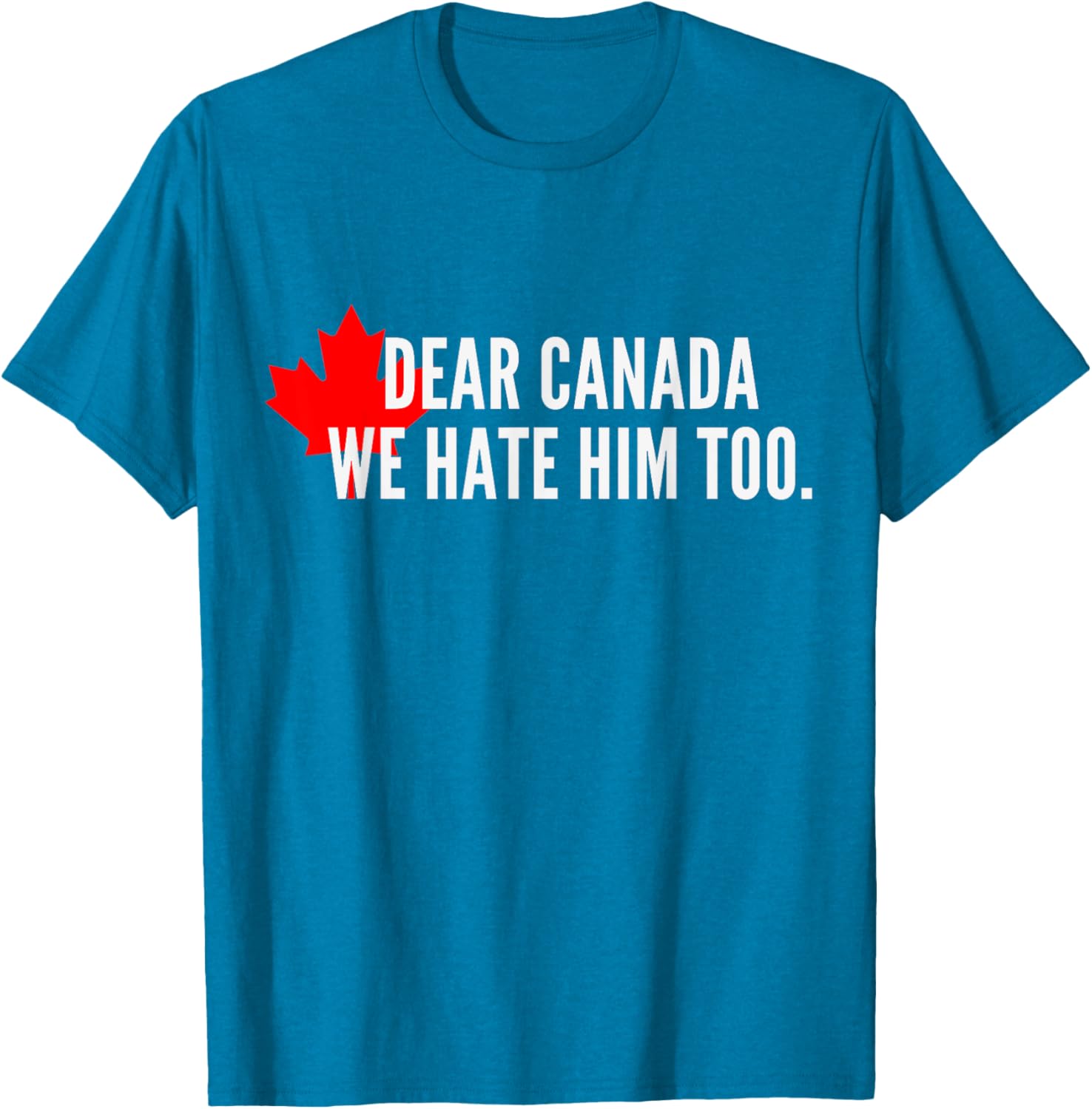 Dear-Canada-We Hate-Him Too-Political-Protest T-Shirt