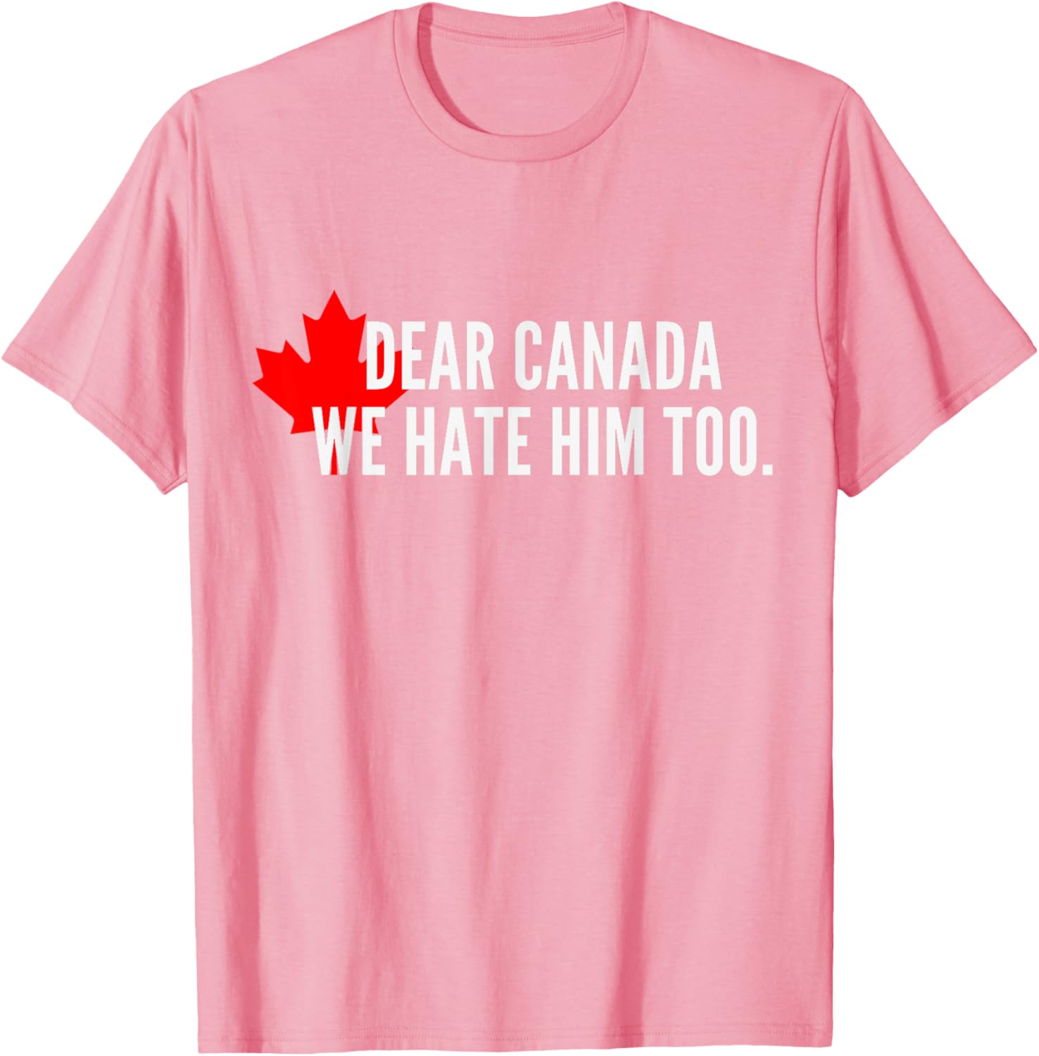 Dear-Canada-We Hate-Him Too-Political-Protest T-Shirt