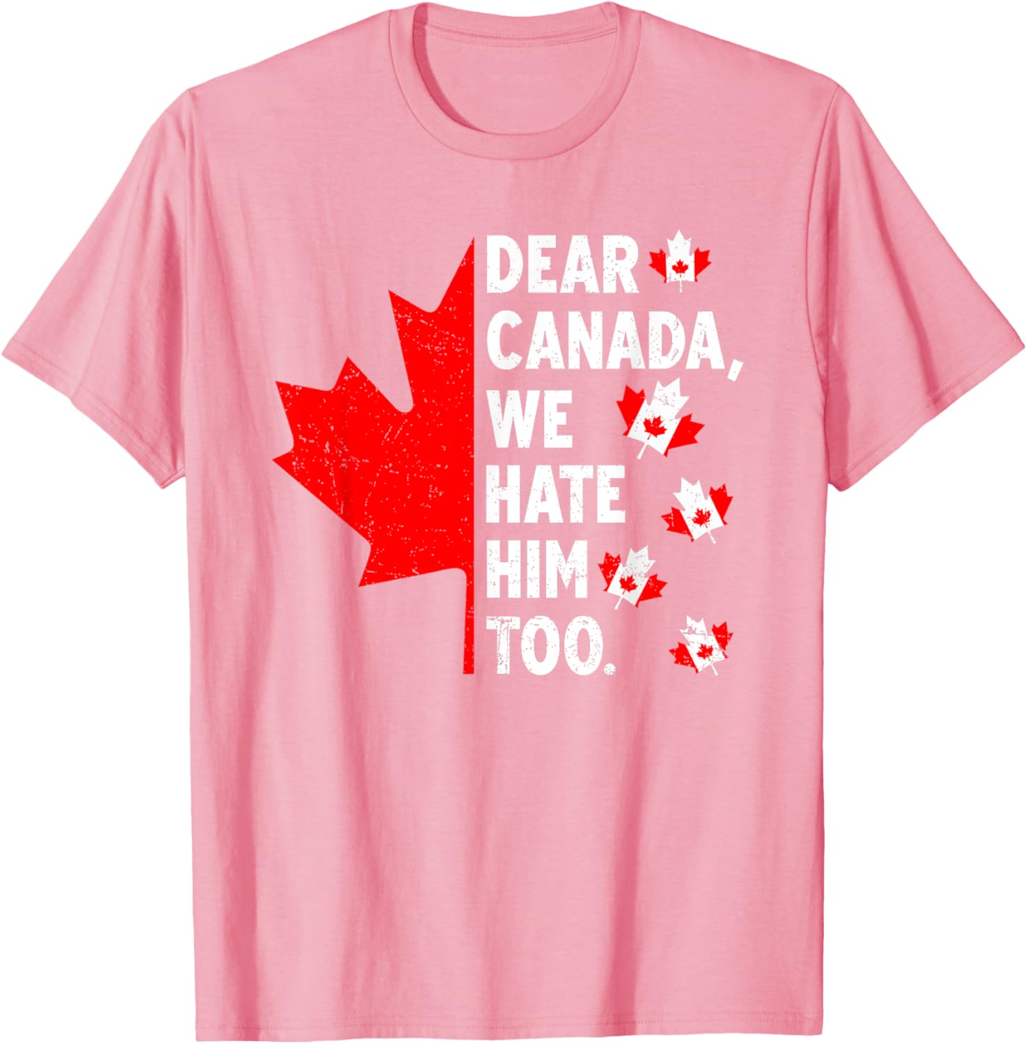 Dear Canada We Hate Him Too Political Protest T-Shirt