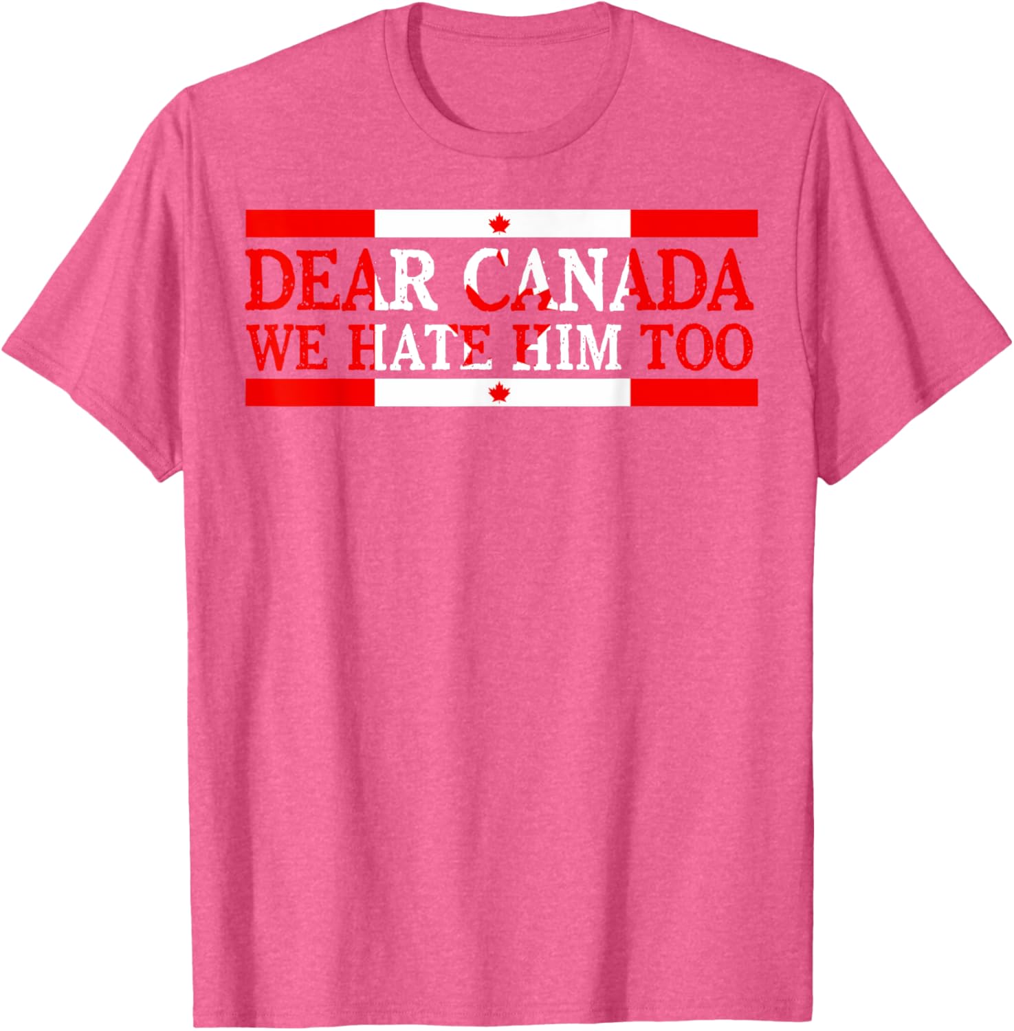 Dear Canada We Hate Him Too Political Protest T-Shirt