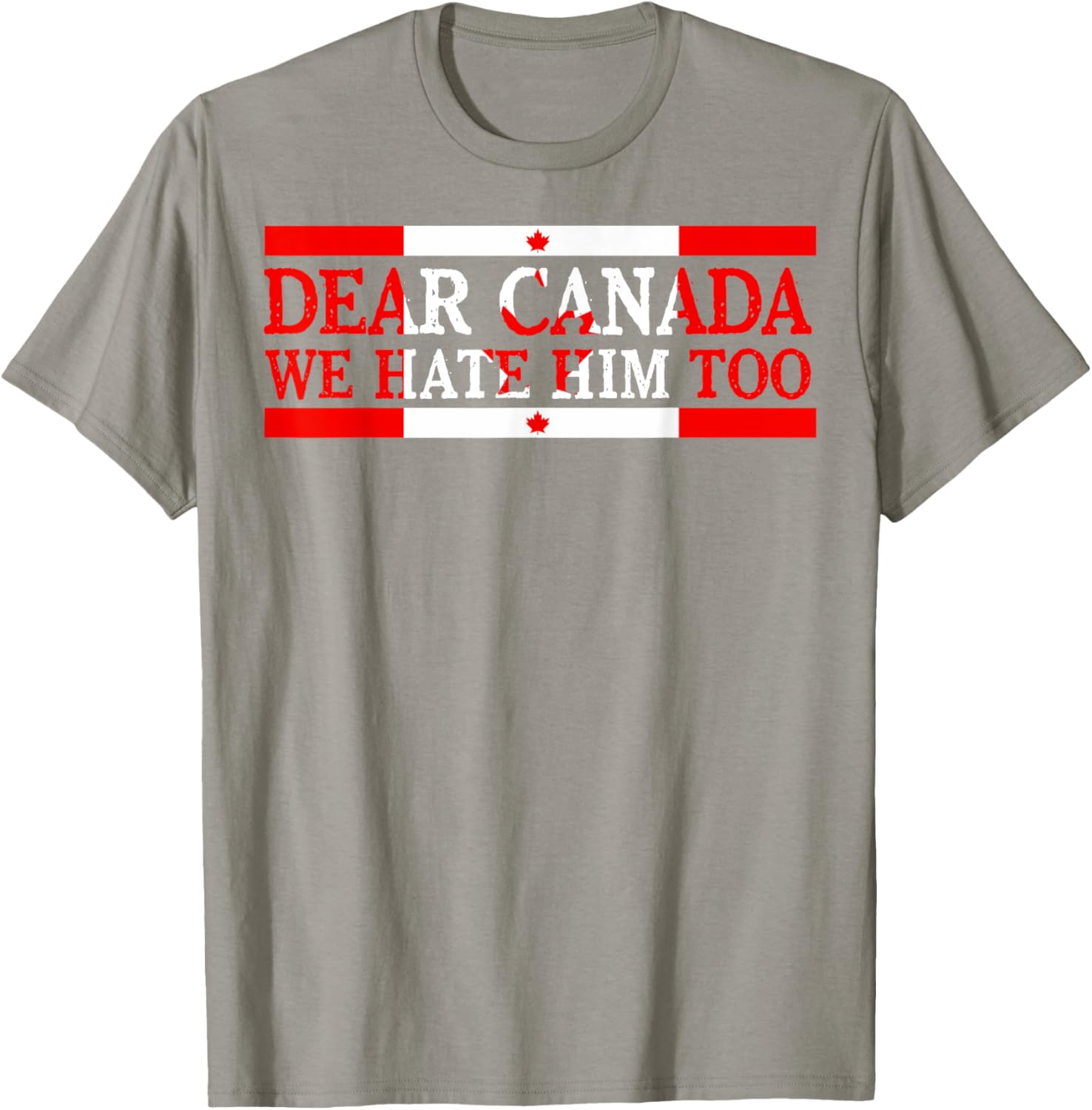 Dear Canada We Hate Him Too Political Protest T-Shirt