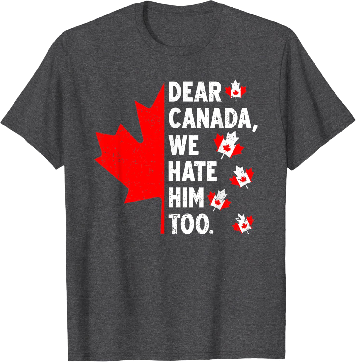 Dear Canada We Hate Him Too Political Protest T-Shirt