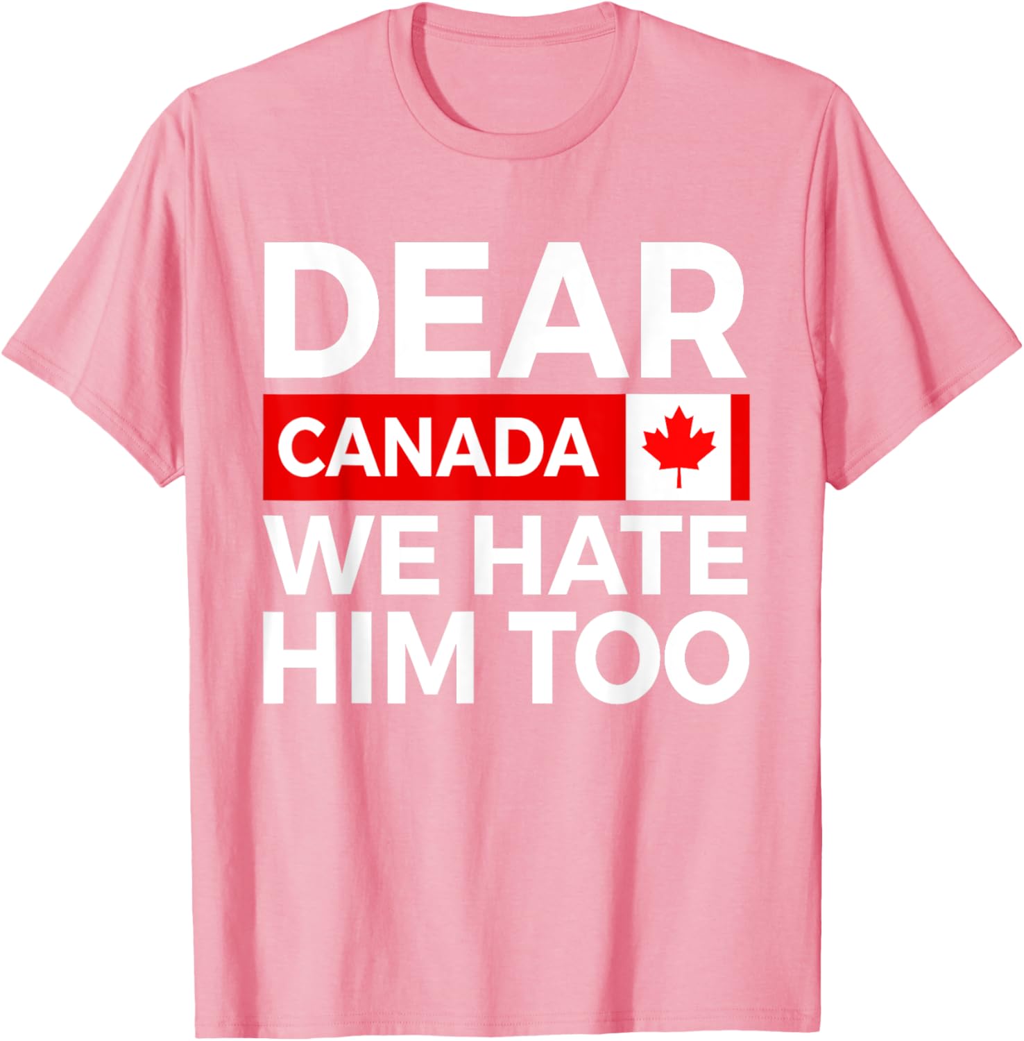 Dear Canada We Hate Him Too Political Protest T-Shirt
