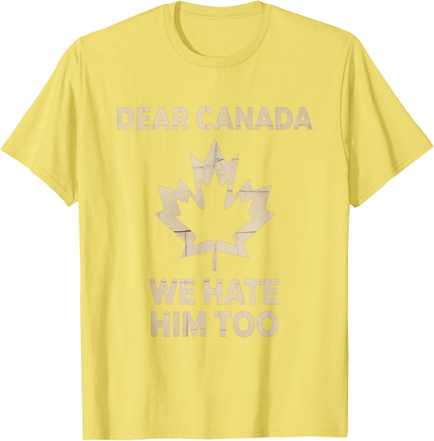 Dear Canada We Hate Him Too Political Protest - Tee T-Shirt