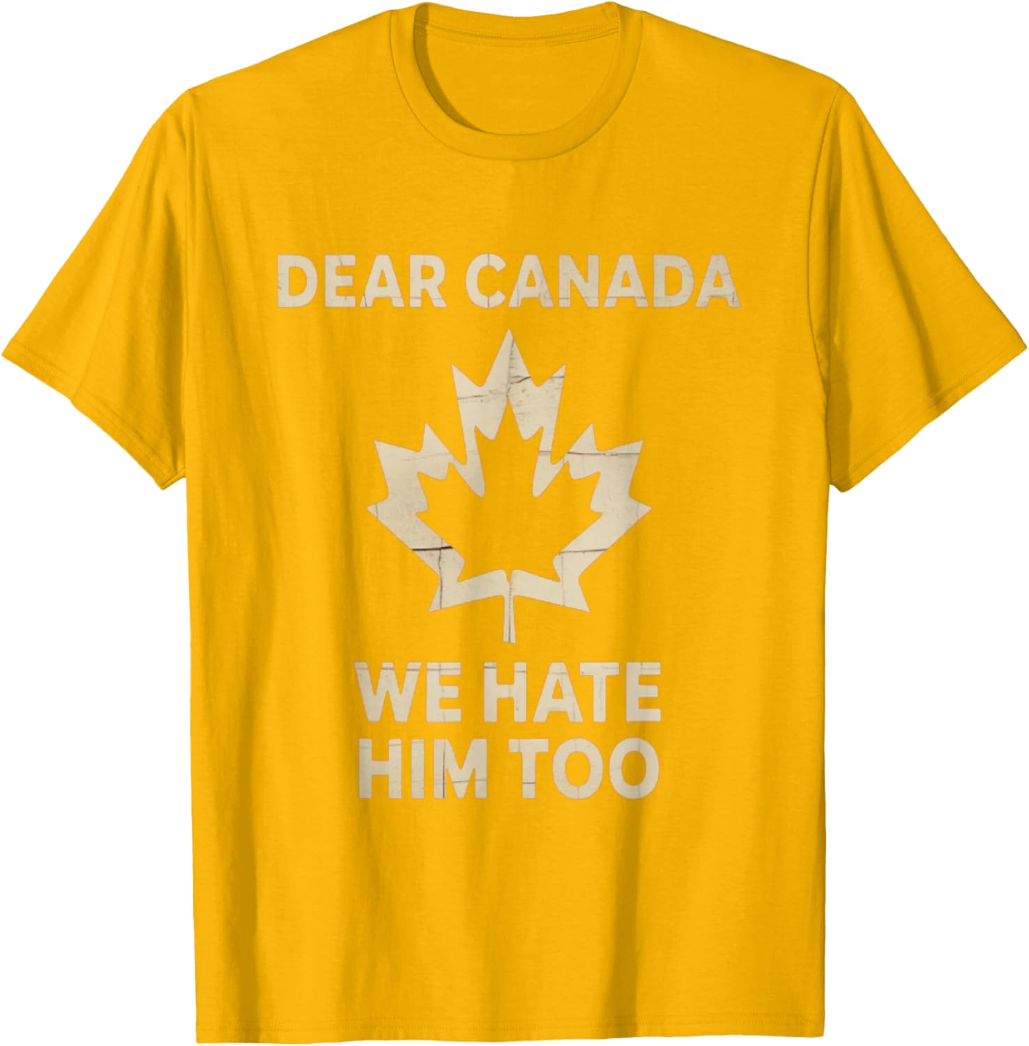 Dear Canada We Hate Him Too Political Protest - Tee T-Shirt