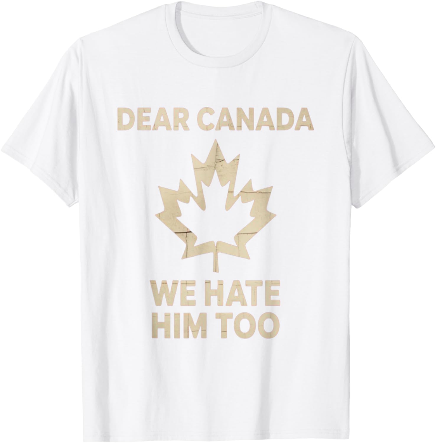 Dear Canada We Hate Him Too Political Protest - Tee T-Shirt