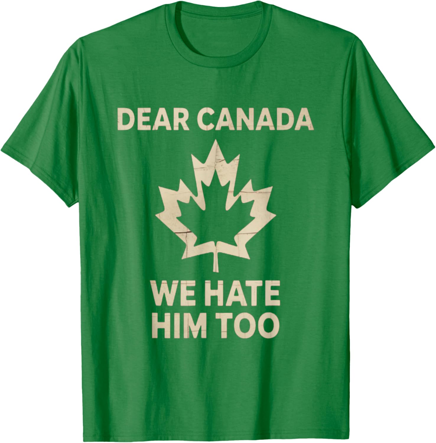 Dear Canada We Hate Him Too Political Protest - Tee T-Shirt