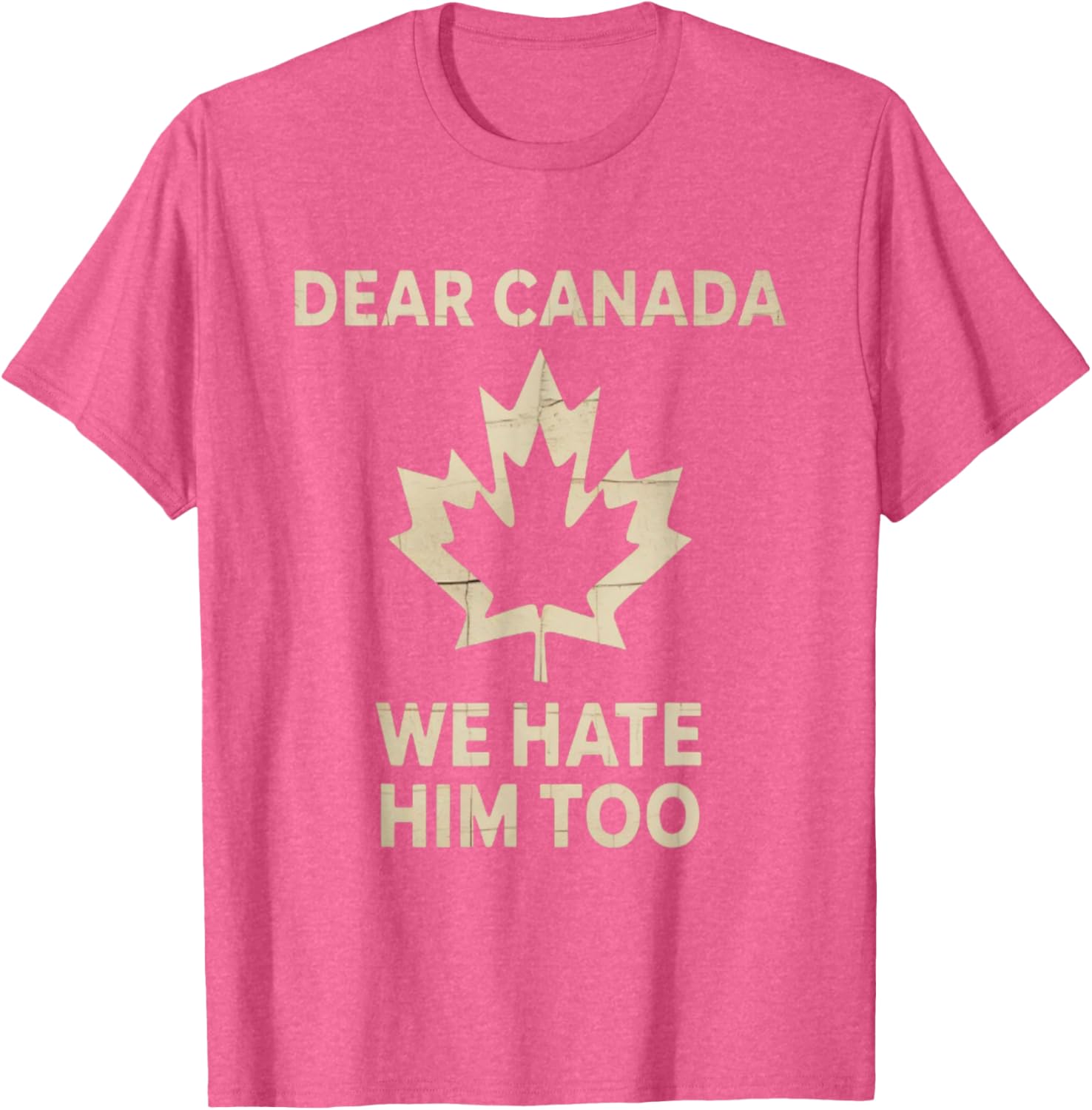 Dear Canada We Hate Him Too Political Protest - Tee T-Shirt