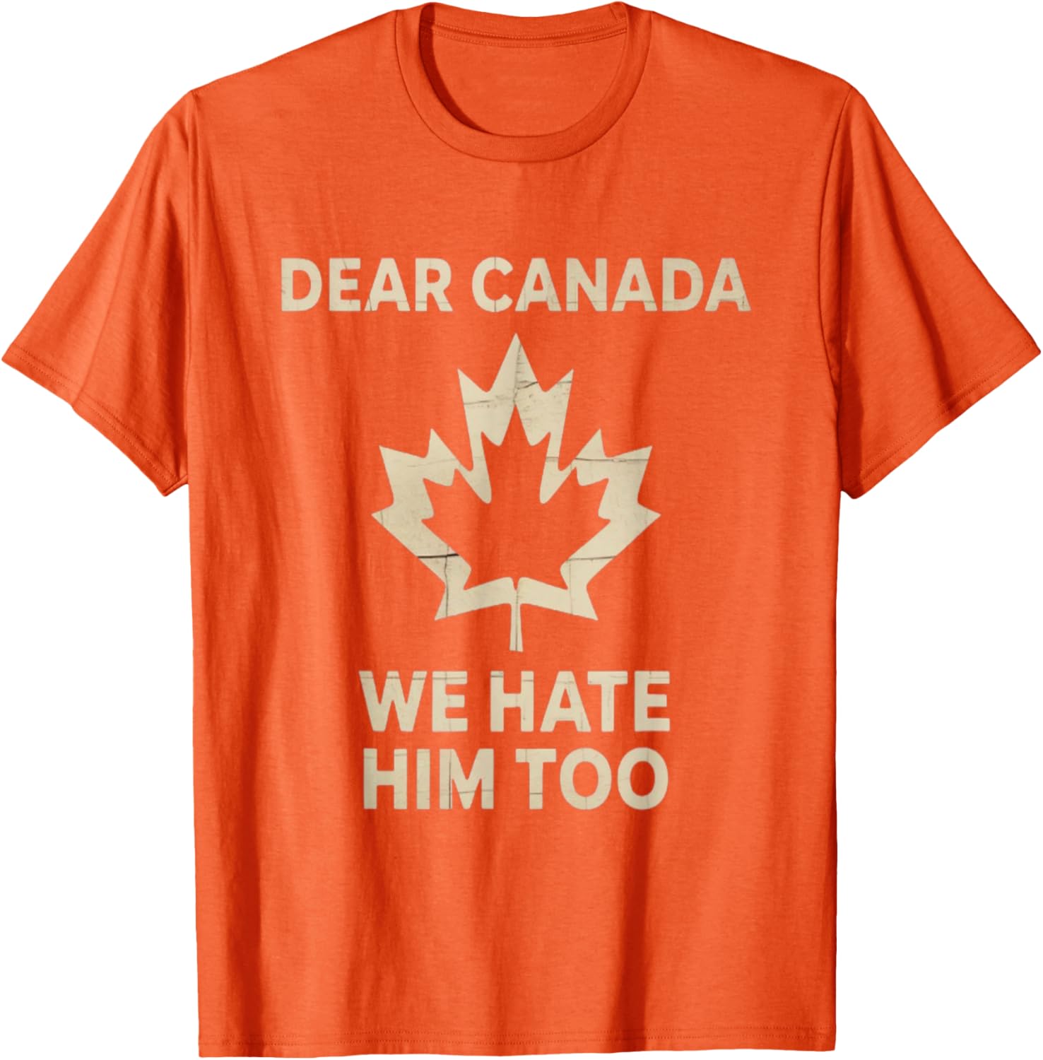 Dear Canada We Hate Him Too Political Protest - Tee T-Shirt