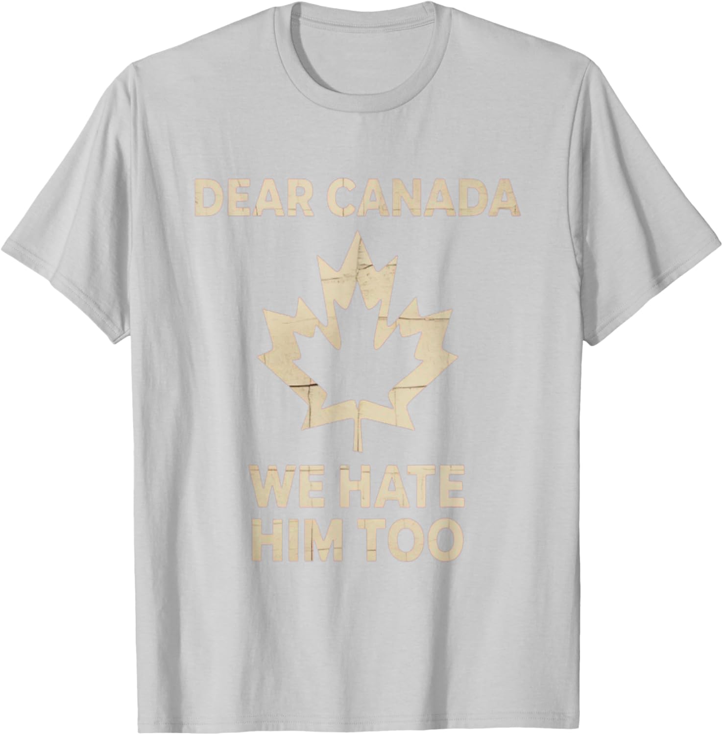 Dear Canada We Hate Him Too Political Protest - Tee T-Shirt